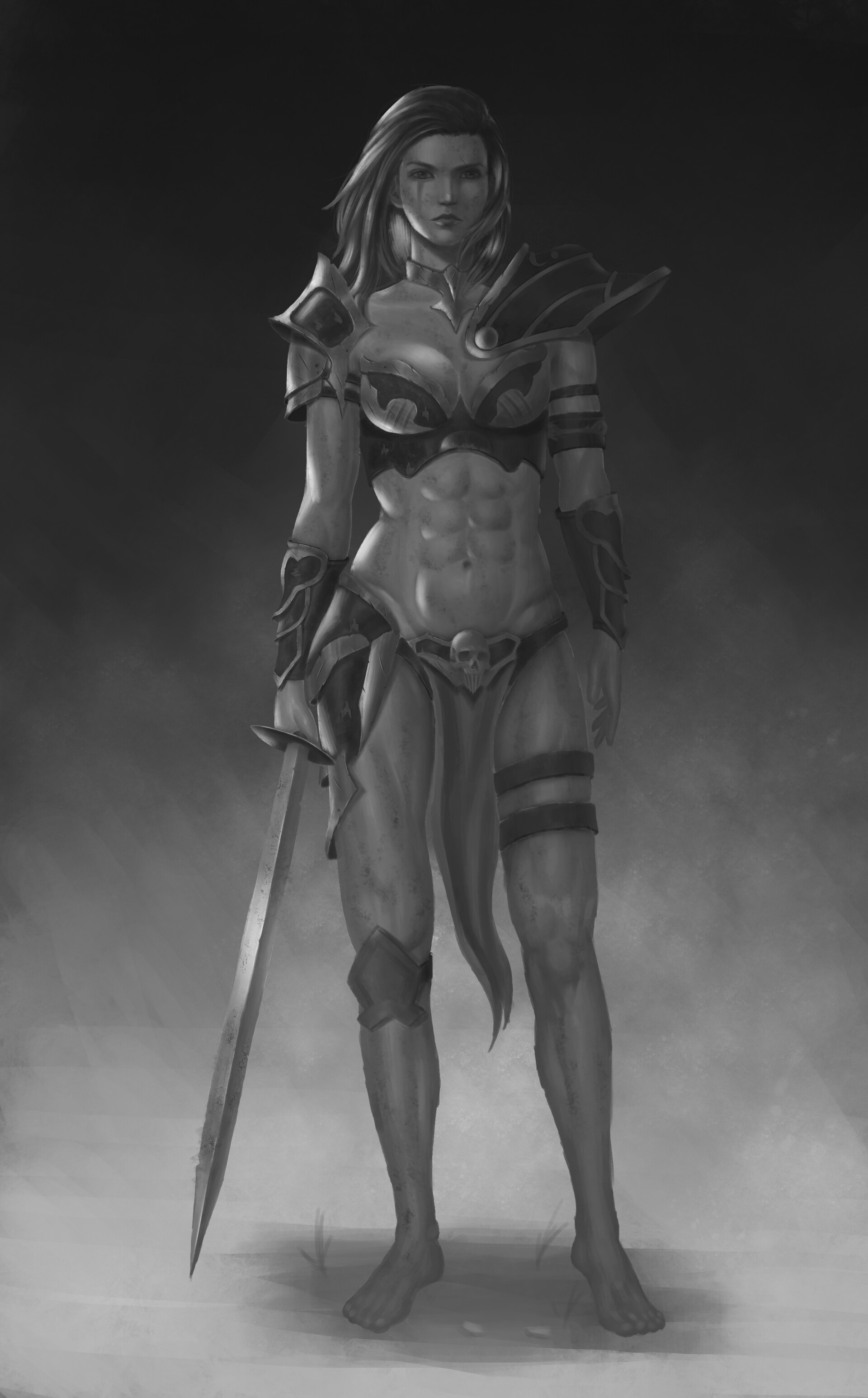 ArtStation 野蛮人女