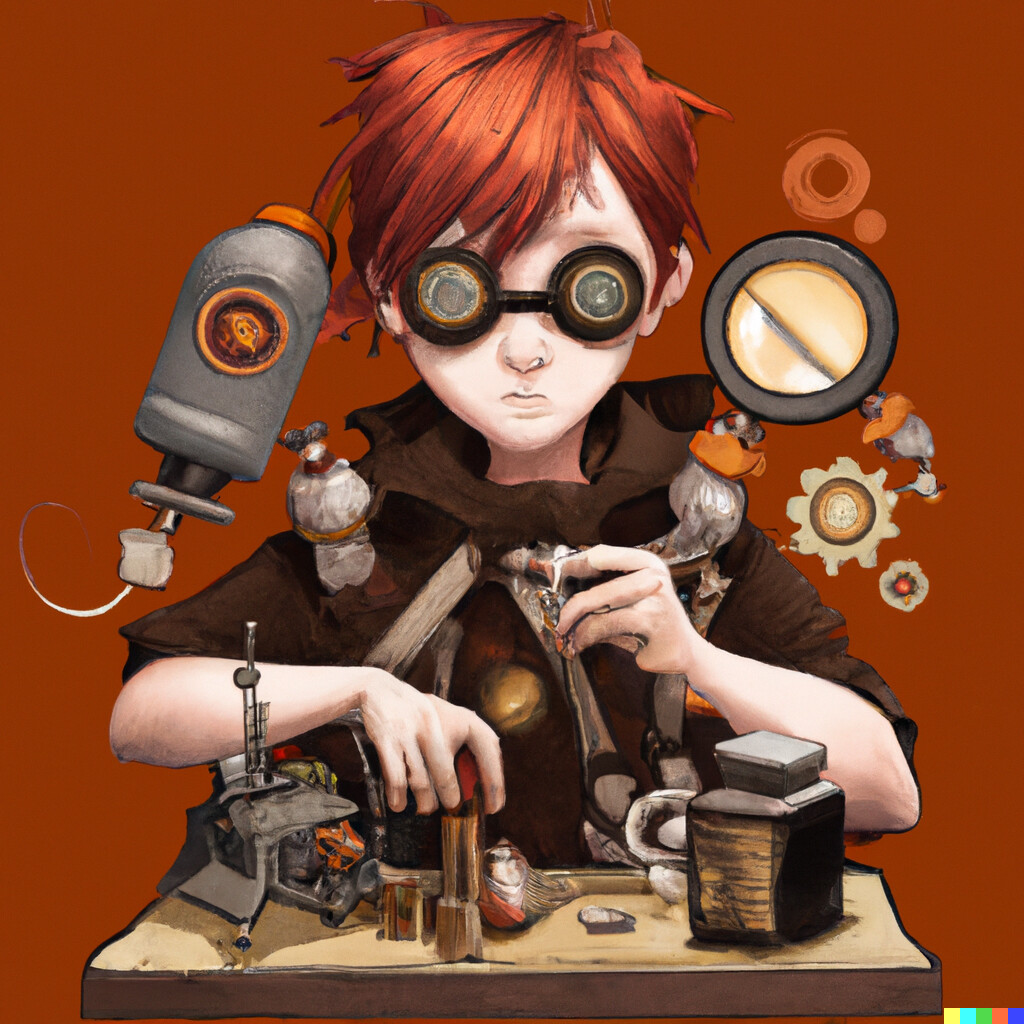 ArtStation DALLE made D&D Artificer / Alchemist / Tinkerer Boys