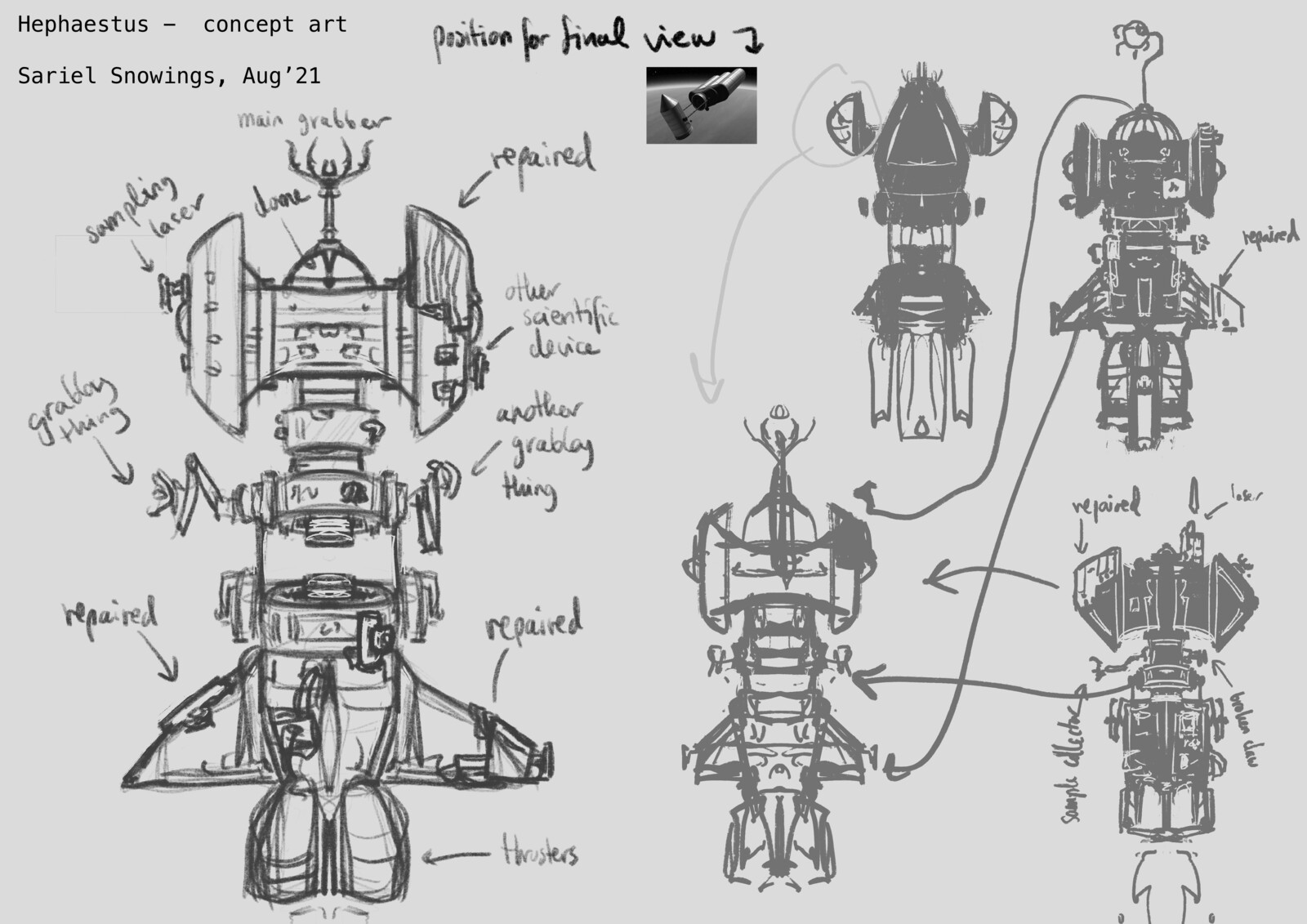 Concept art for Hephaestus