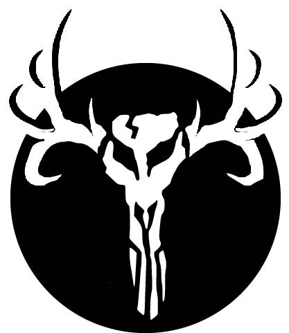 Whitehart Logo - Mandalorian Skull + Deer Horns - Adobe Illustrator
