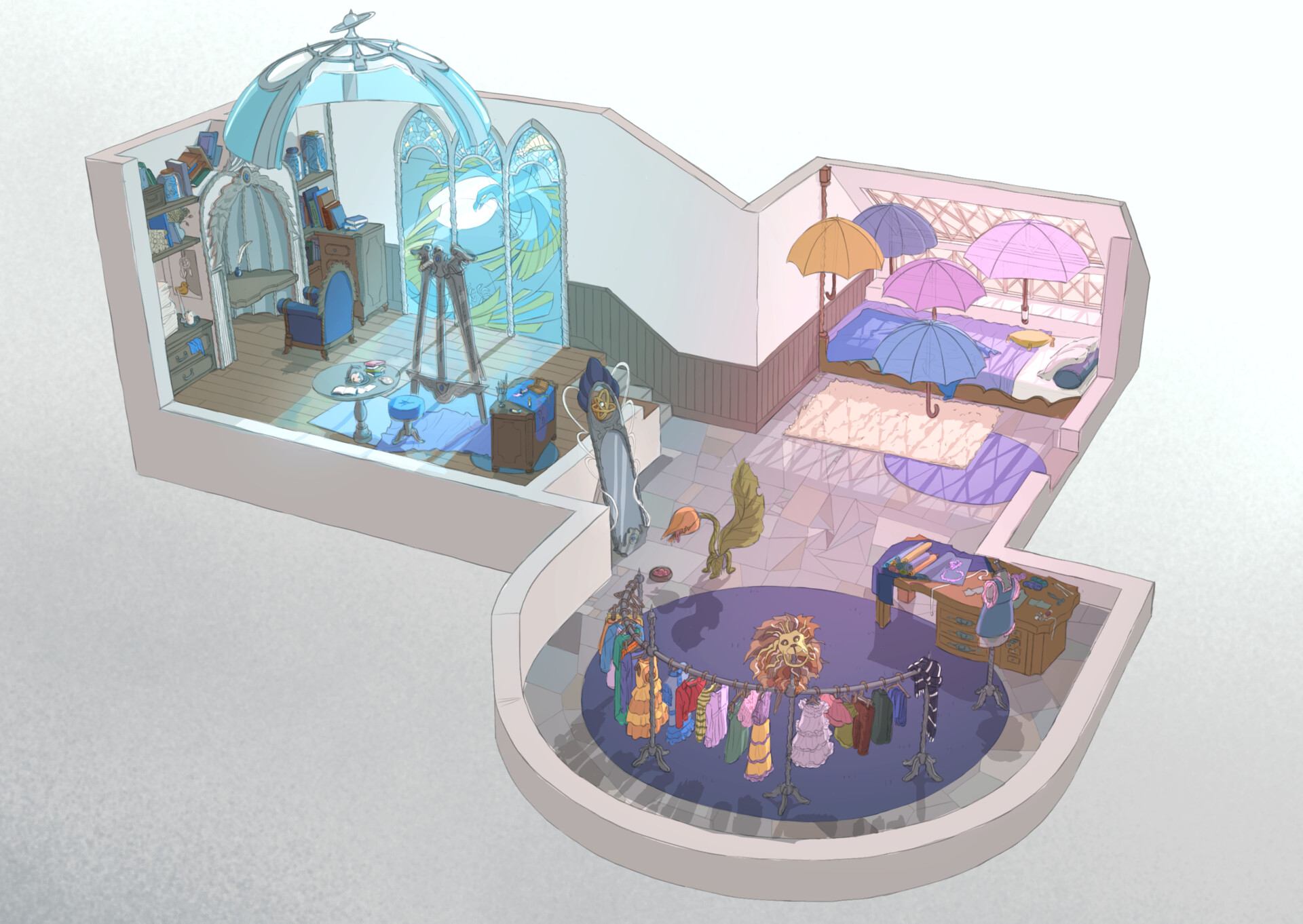 ArtStation Luna Lovegood's room