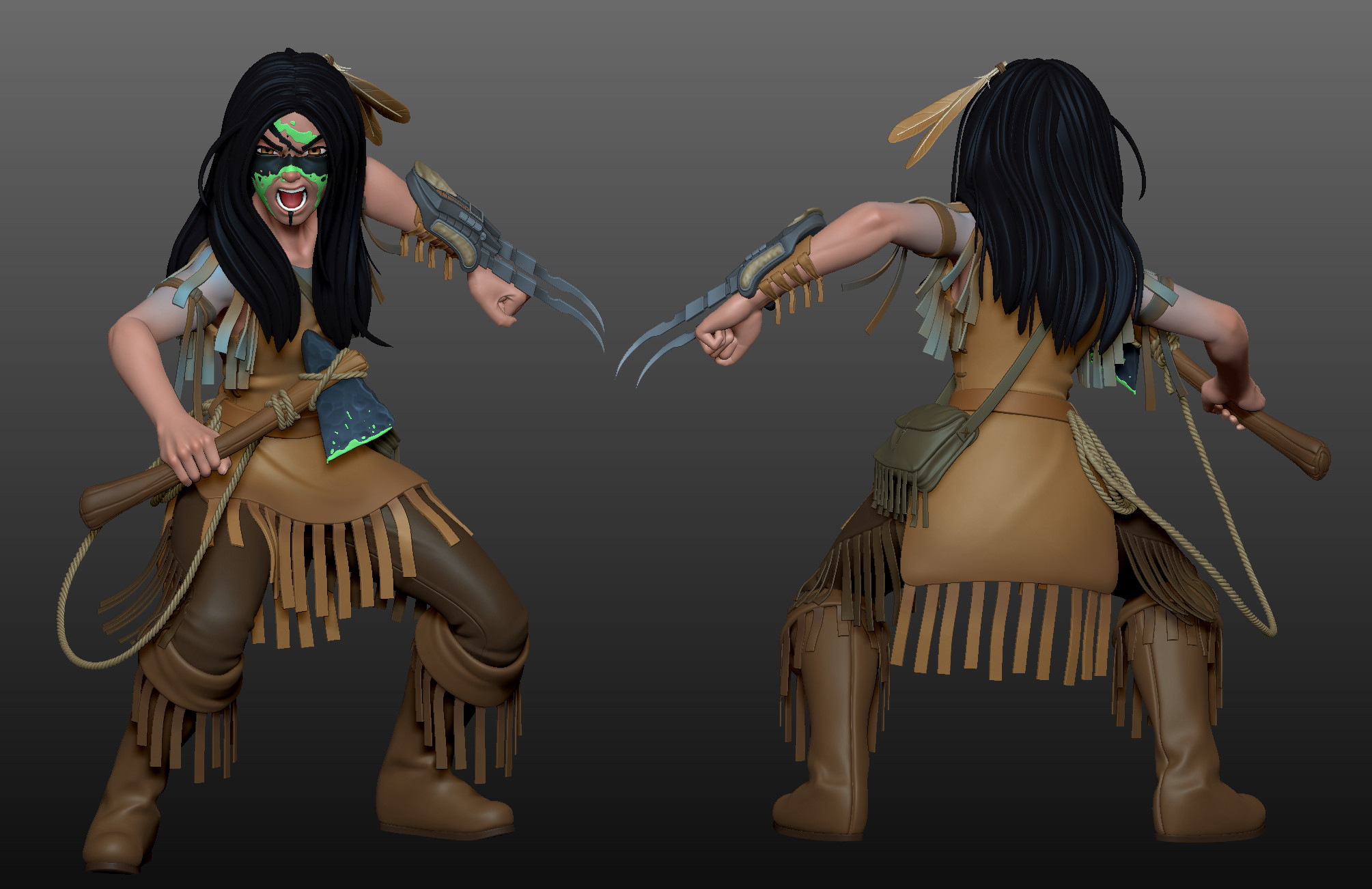 League Of Legends Woad Ashe Cosplay