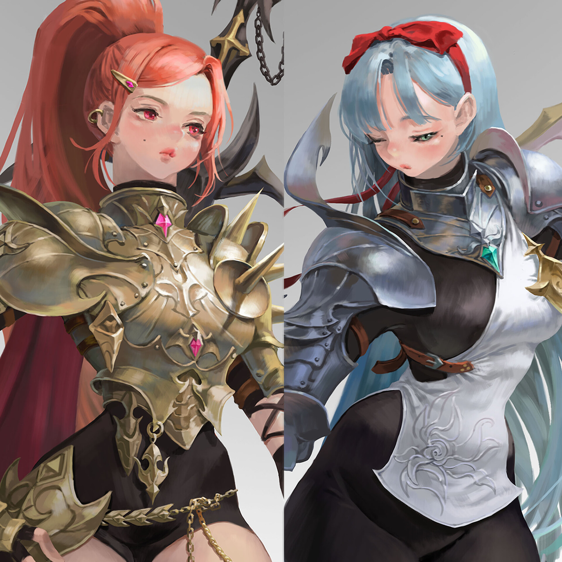 ArtStation - Swordsman Girls