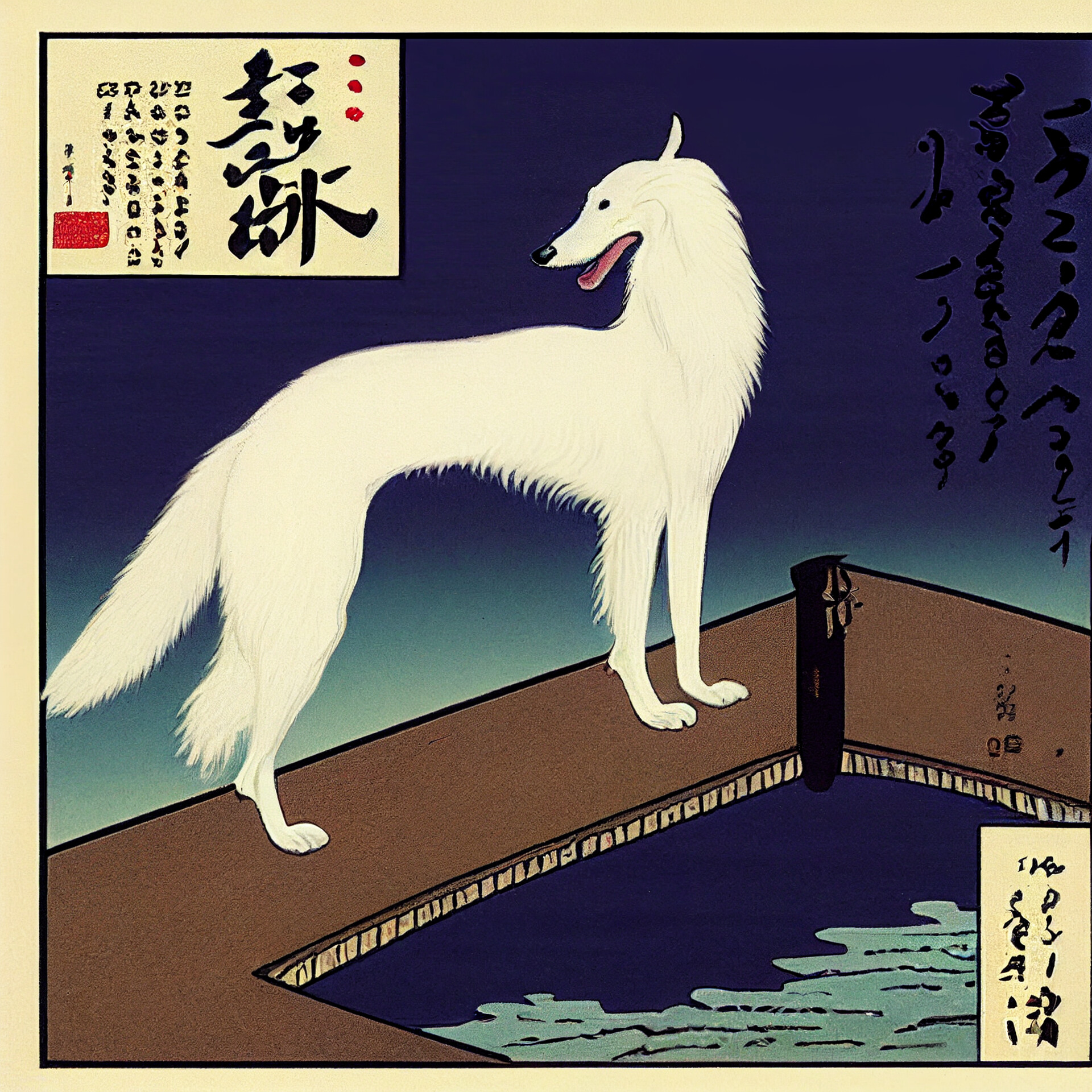 ArtStation - Ukiyo-e Borzoi