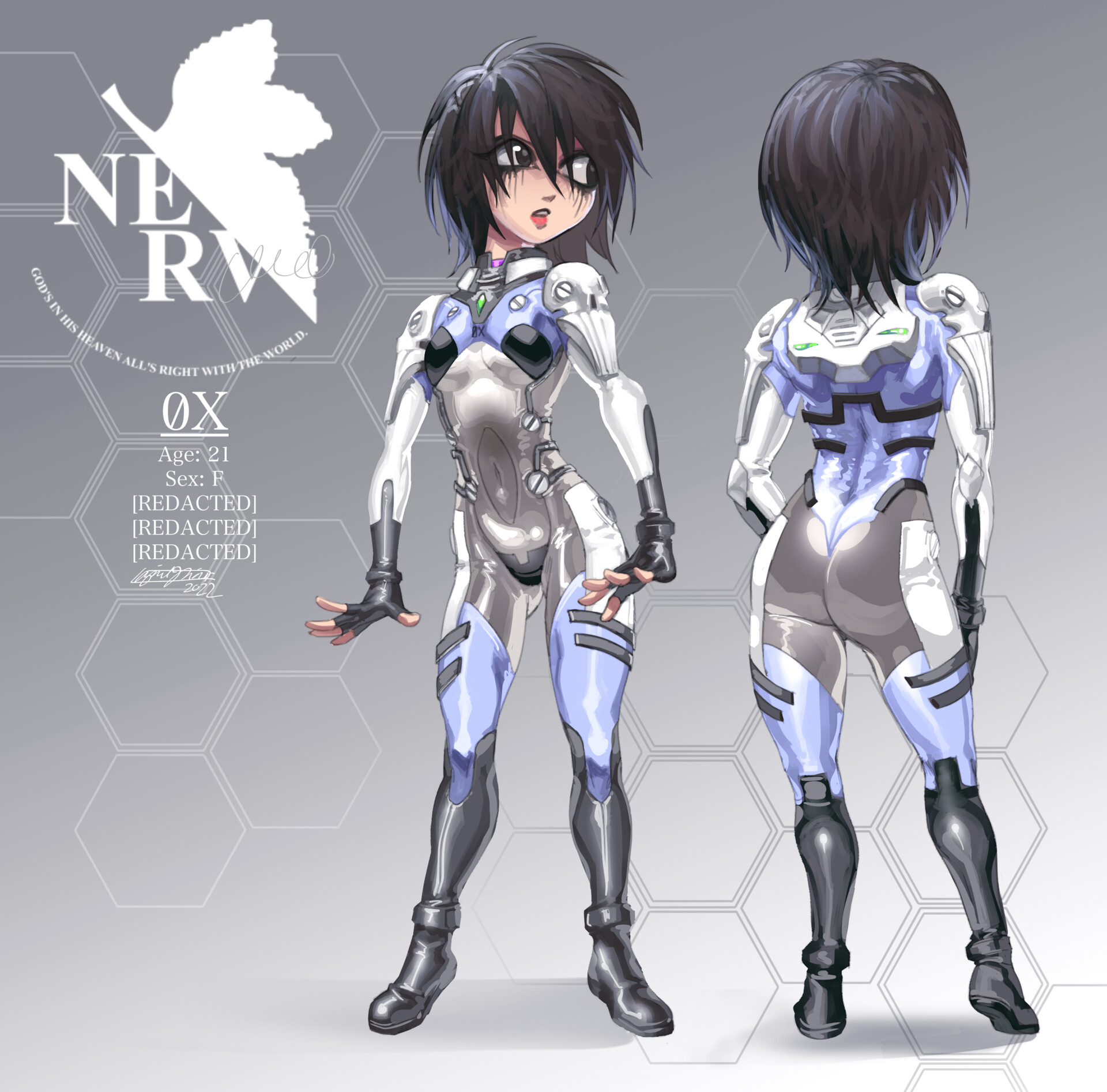 ArtStation Fan made NGE plugsuit design