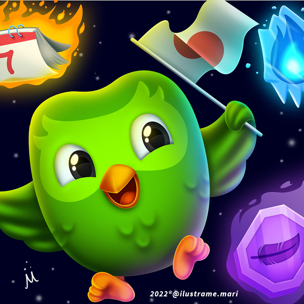 ArtStation Duolingo Owl Fanart