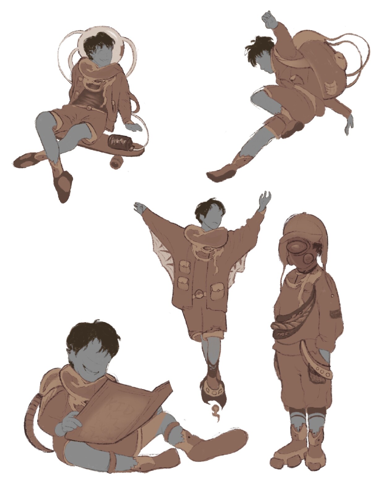 Character concept thumbnails