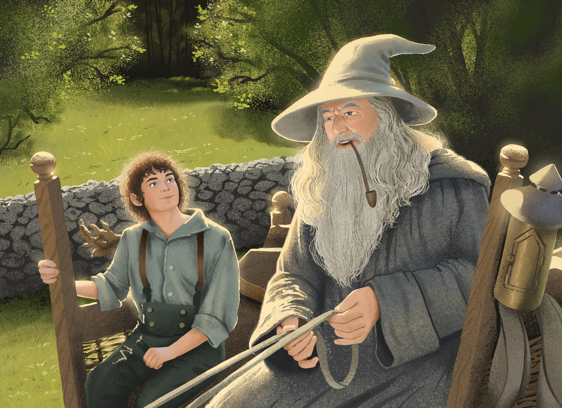 Lord Of The Rings Frodo And Gandalf