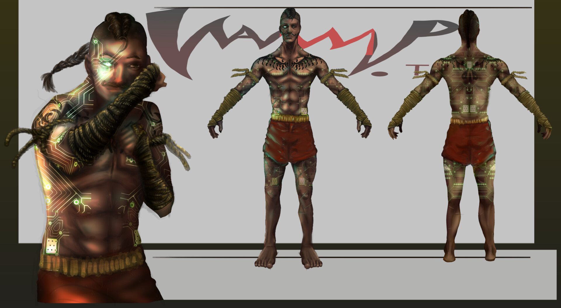 Artstation vamp tech saam muay thai
