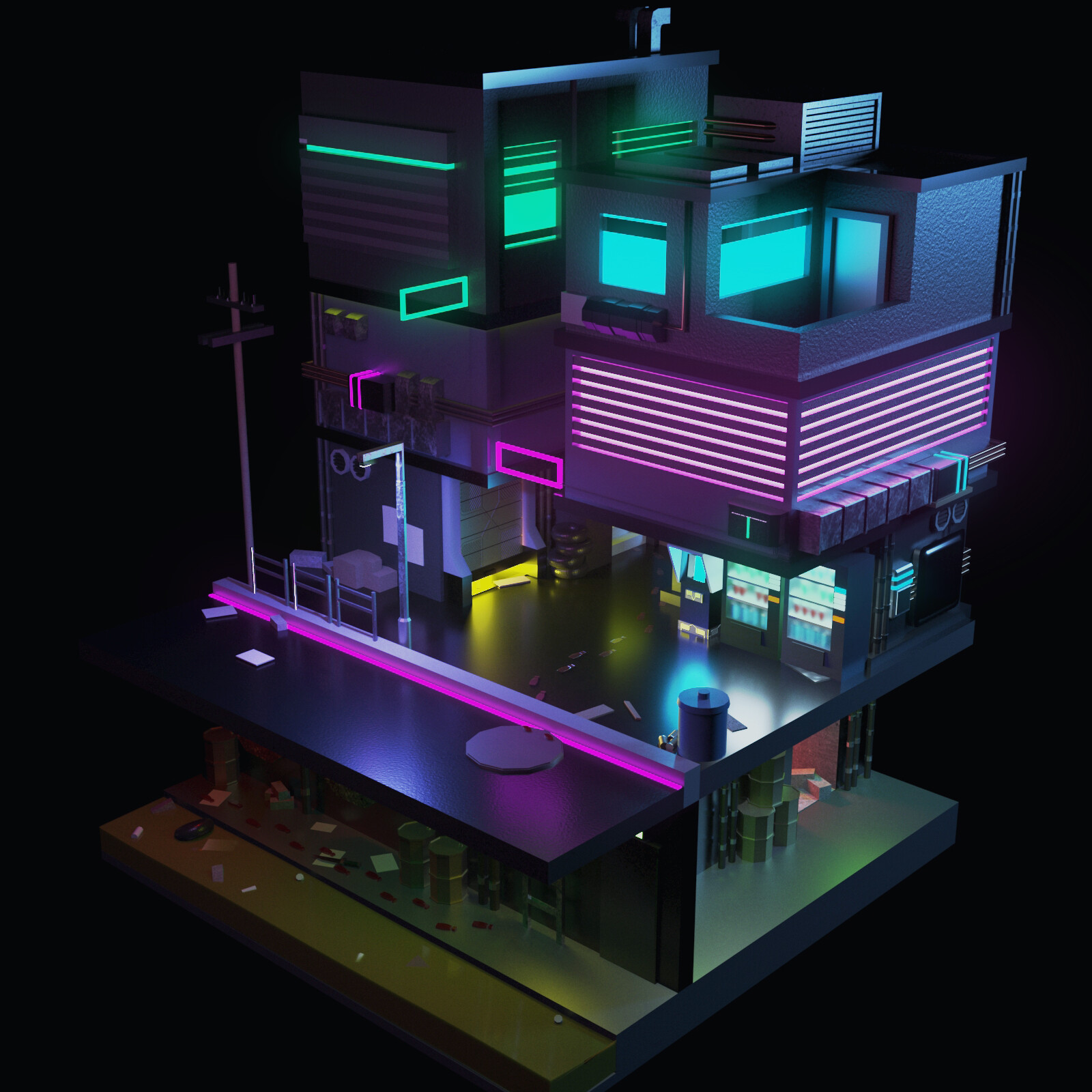 ArtStation - Suspicious Cyber Alley