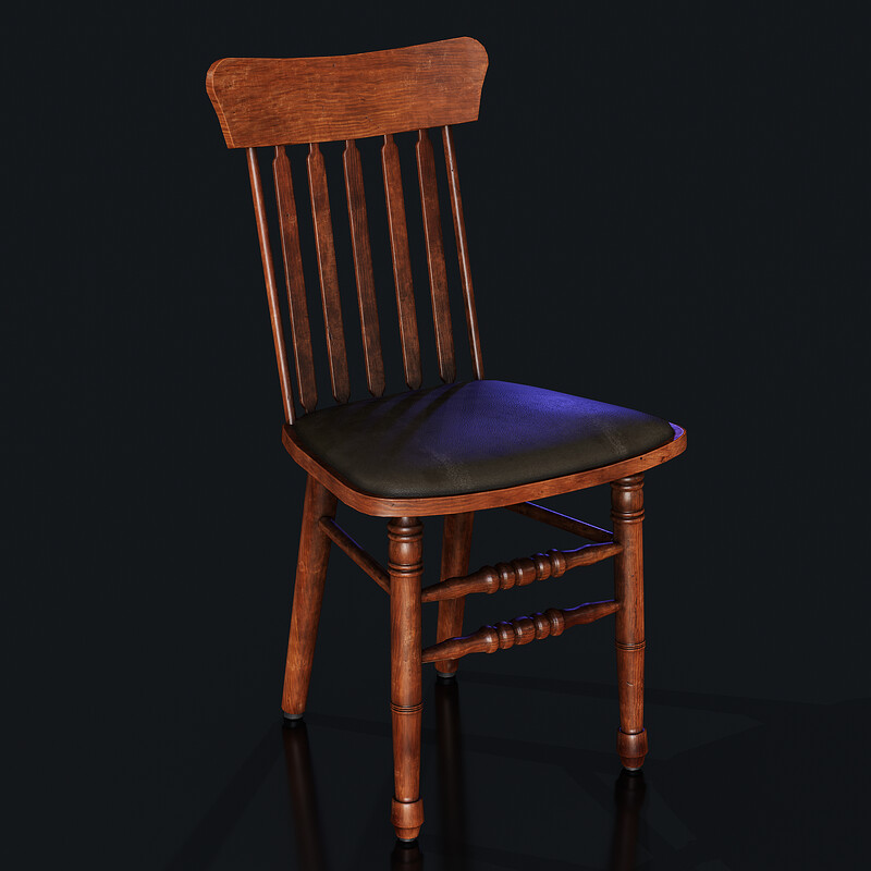 Old Wood Chair - (Horror Bedroom)