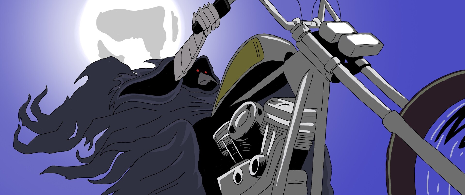 ArtStation - Rider of the plague (colour)