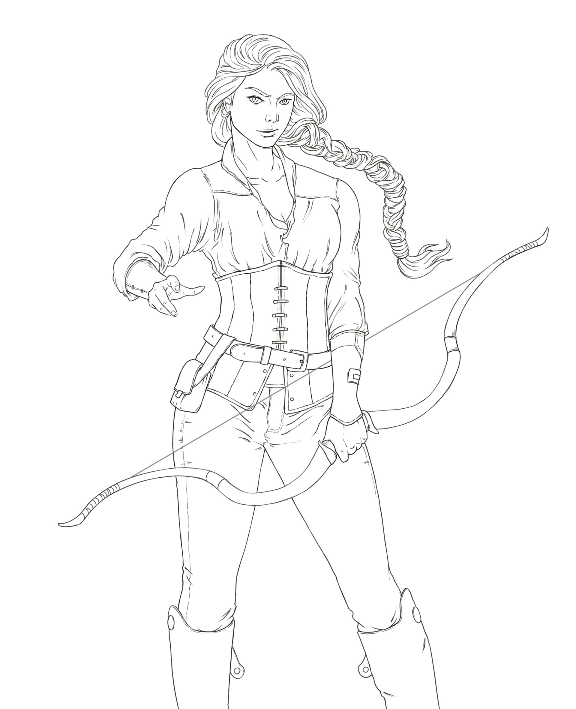 the hunger games katniss coloring pages