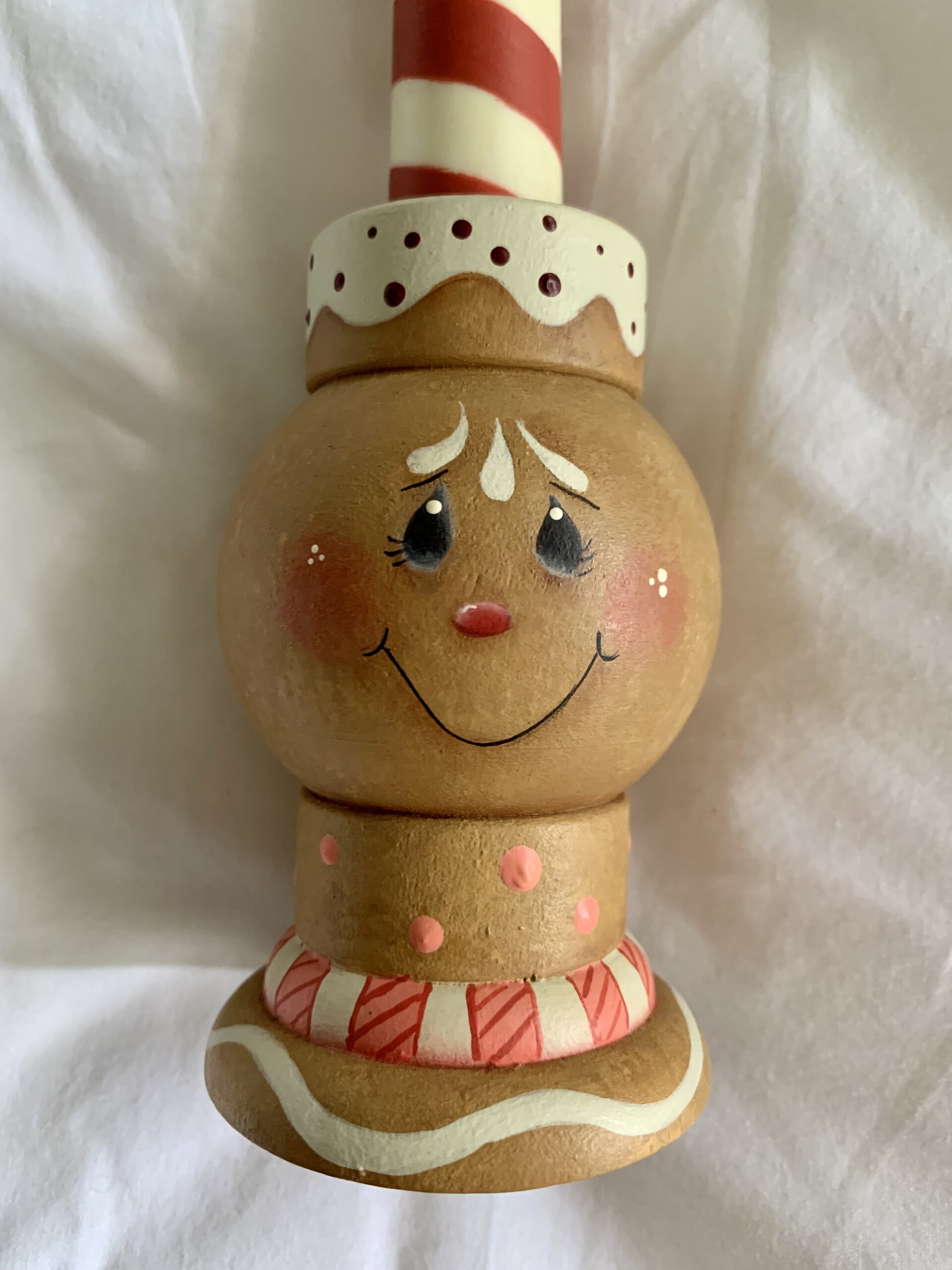 ArtStation Led light holder ginger bread man acrylic on wood