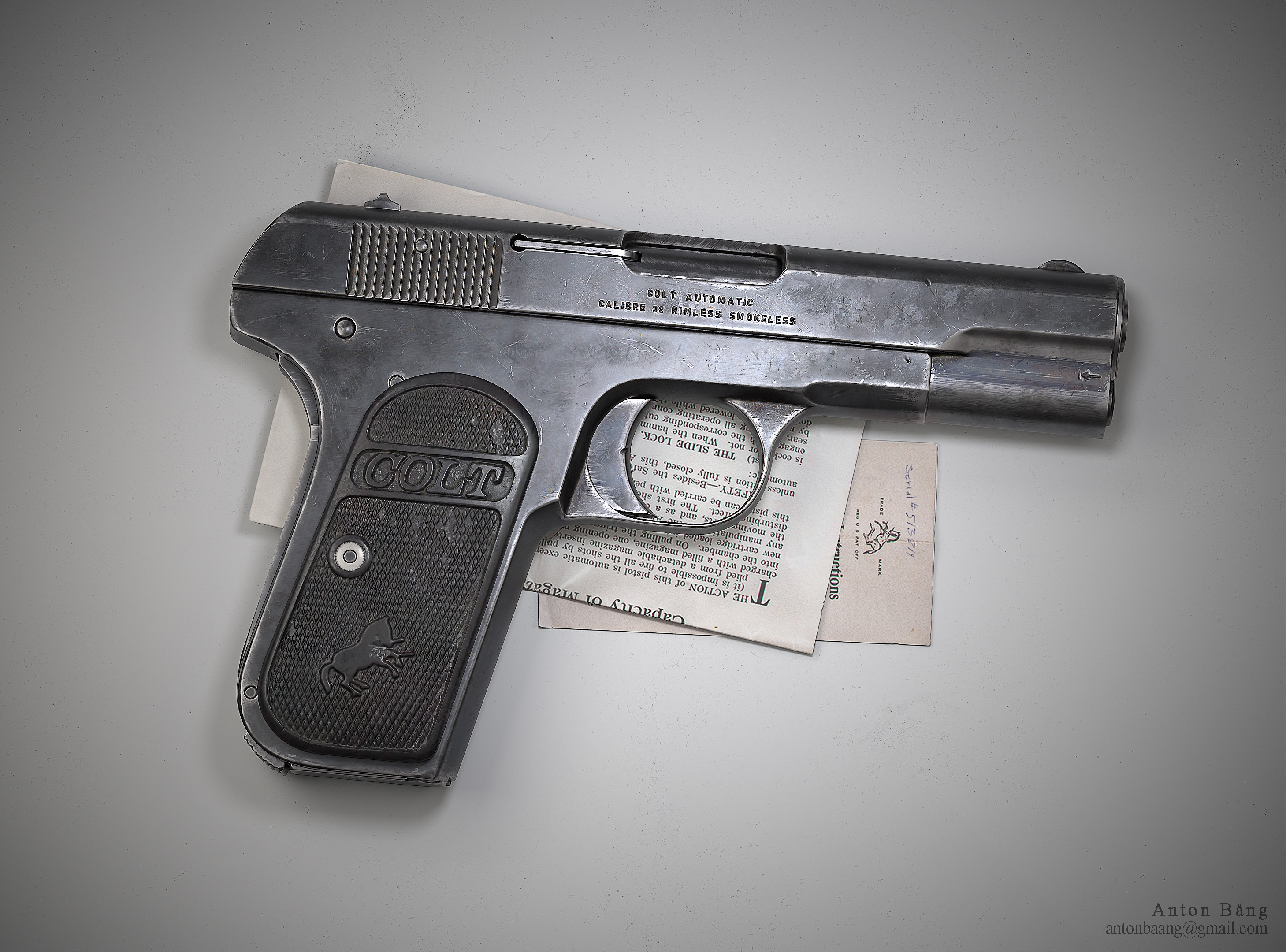 Colt 1903 Pocket Hammerless - ArtStation