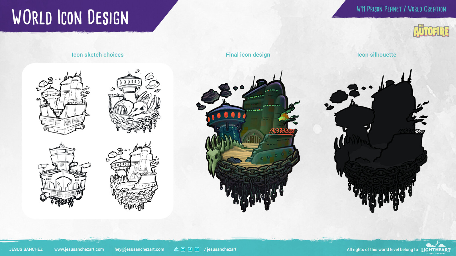 Prison Planet icon design process