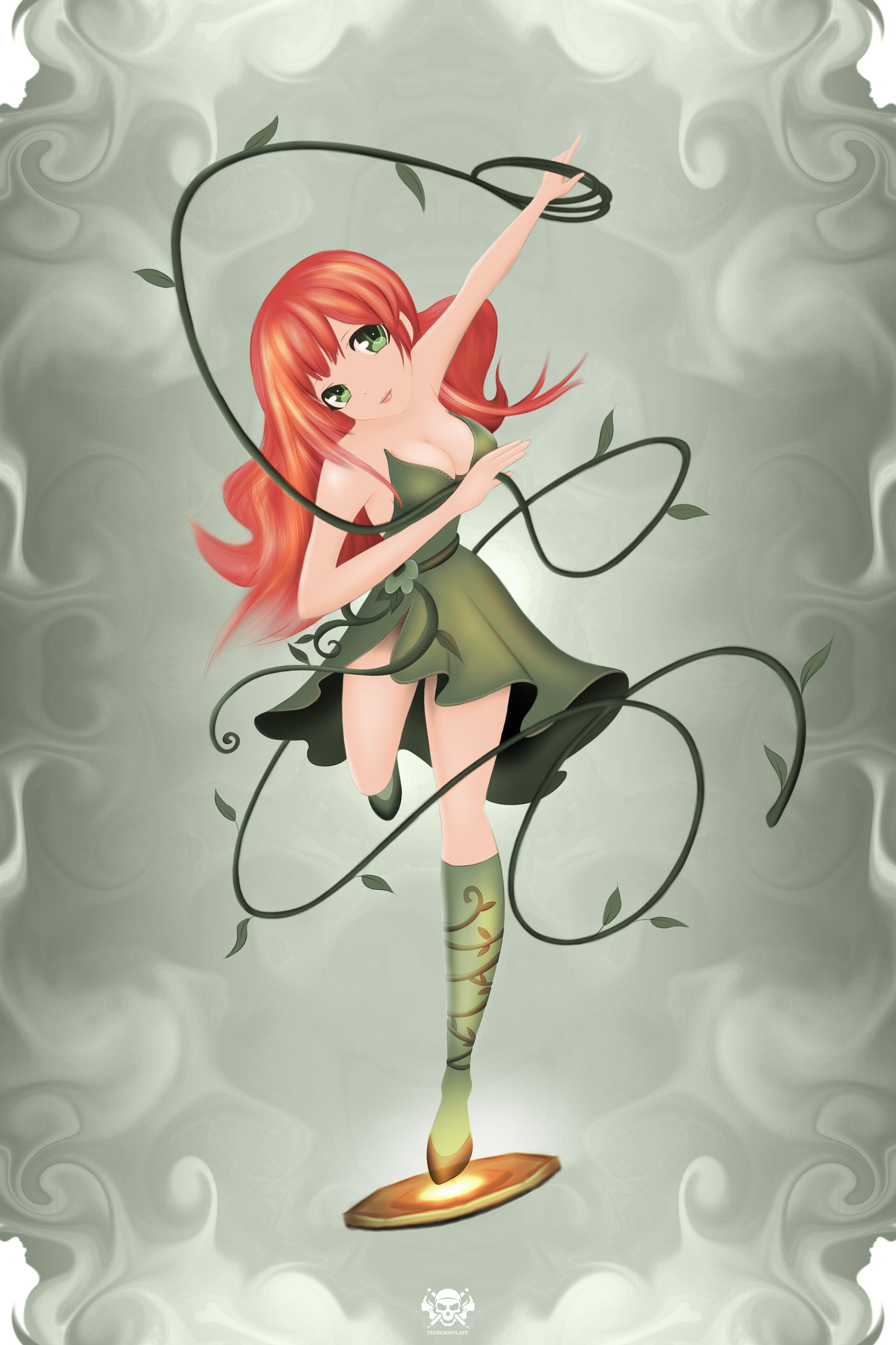 ArtStation Anime Female Poison Ivy Art 14