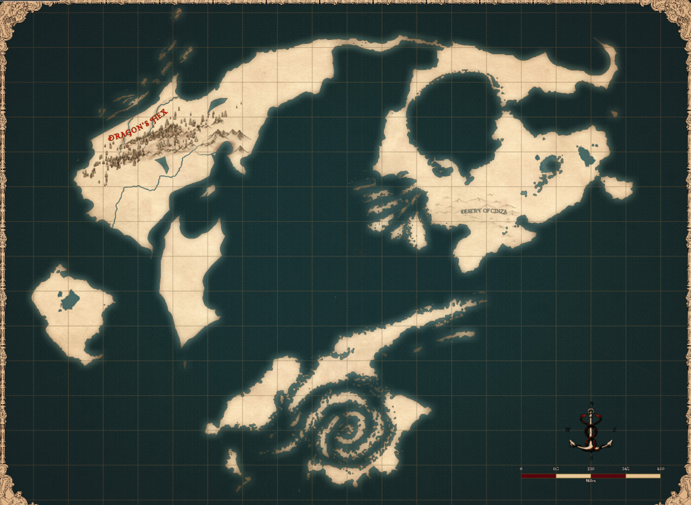 ArtStation - DnD World Map (wip)