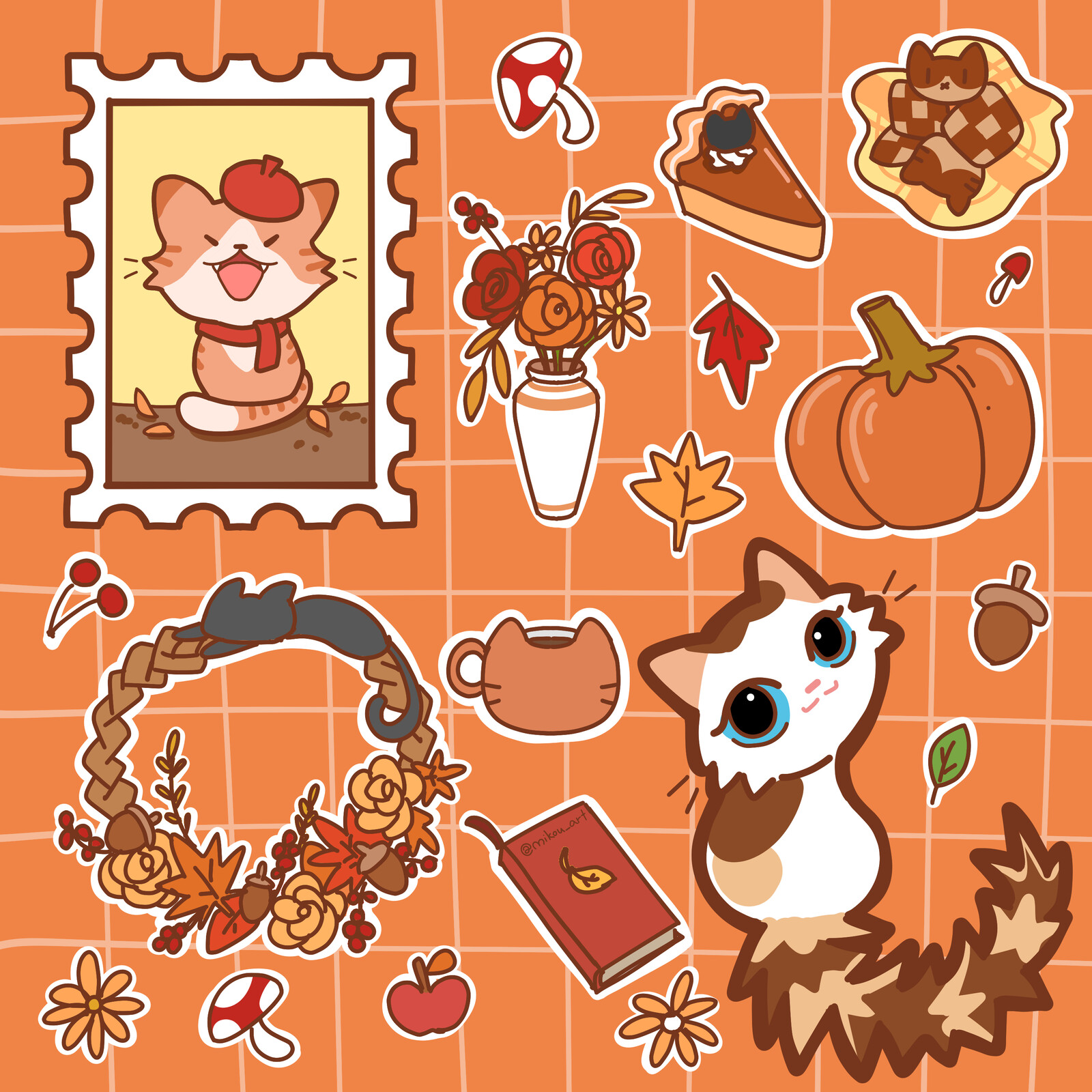 autumn-Themed Cats