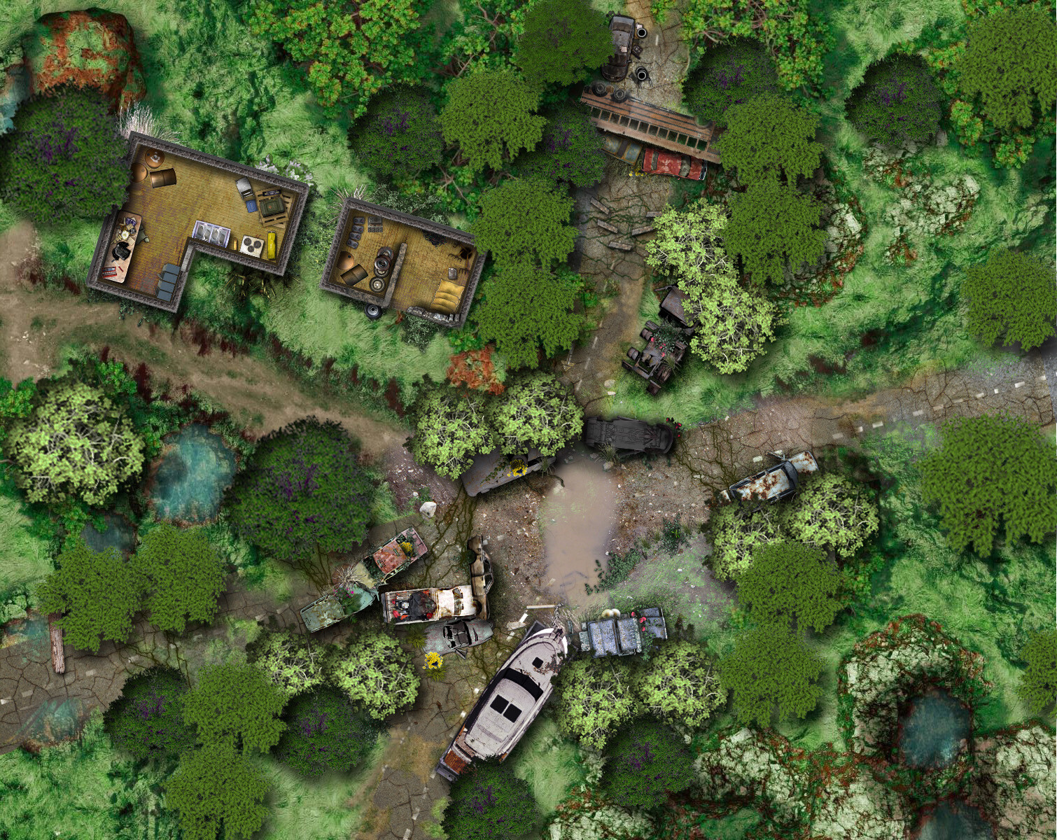 Amatsu fabien intersection post apocalyptic battle map