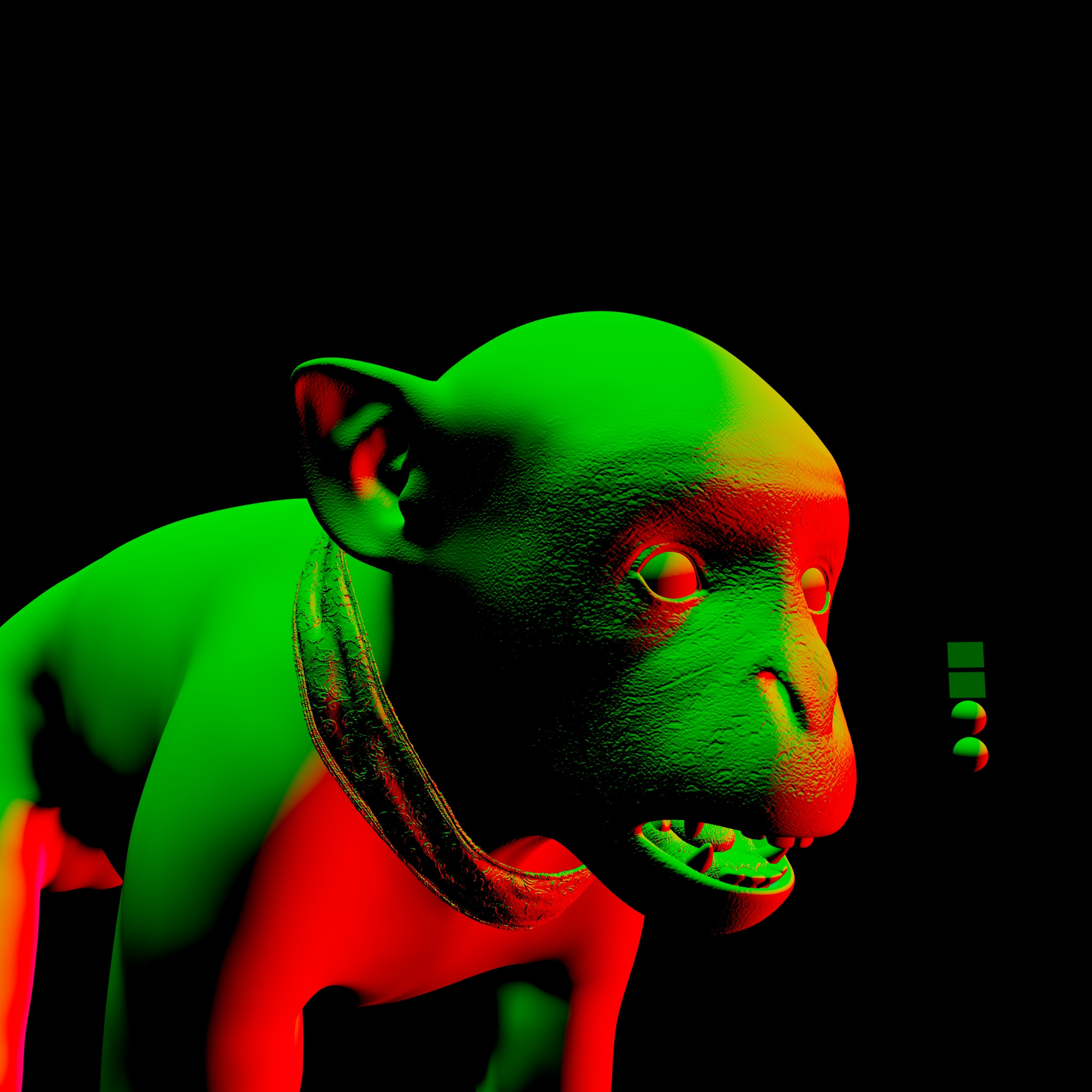 measure bump values comming from the displacement