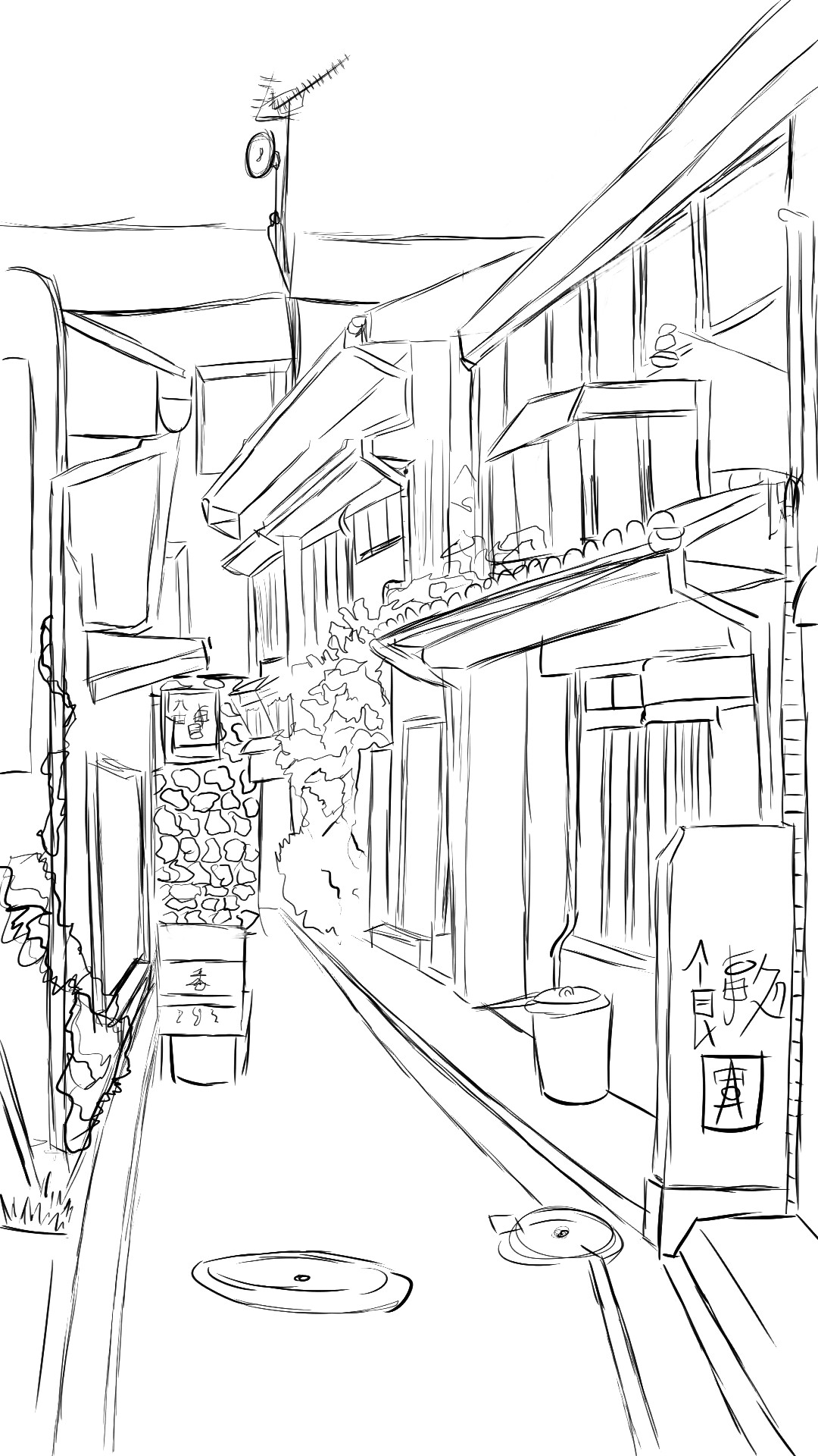 ArtStation - rue japon croquis