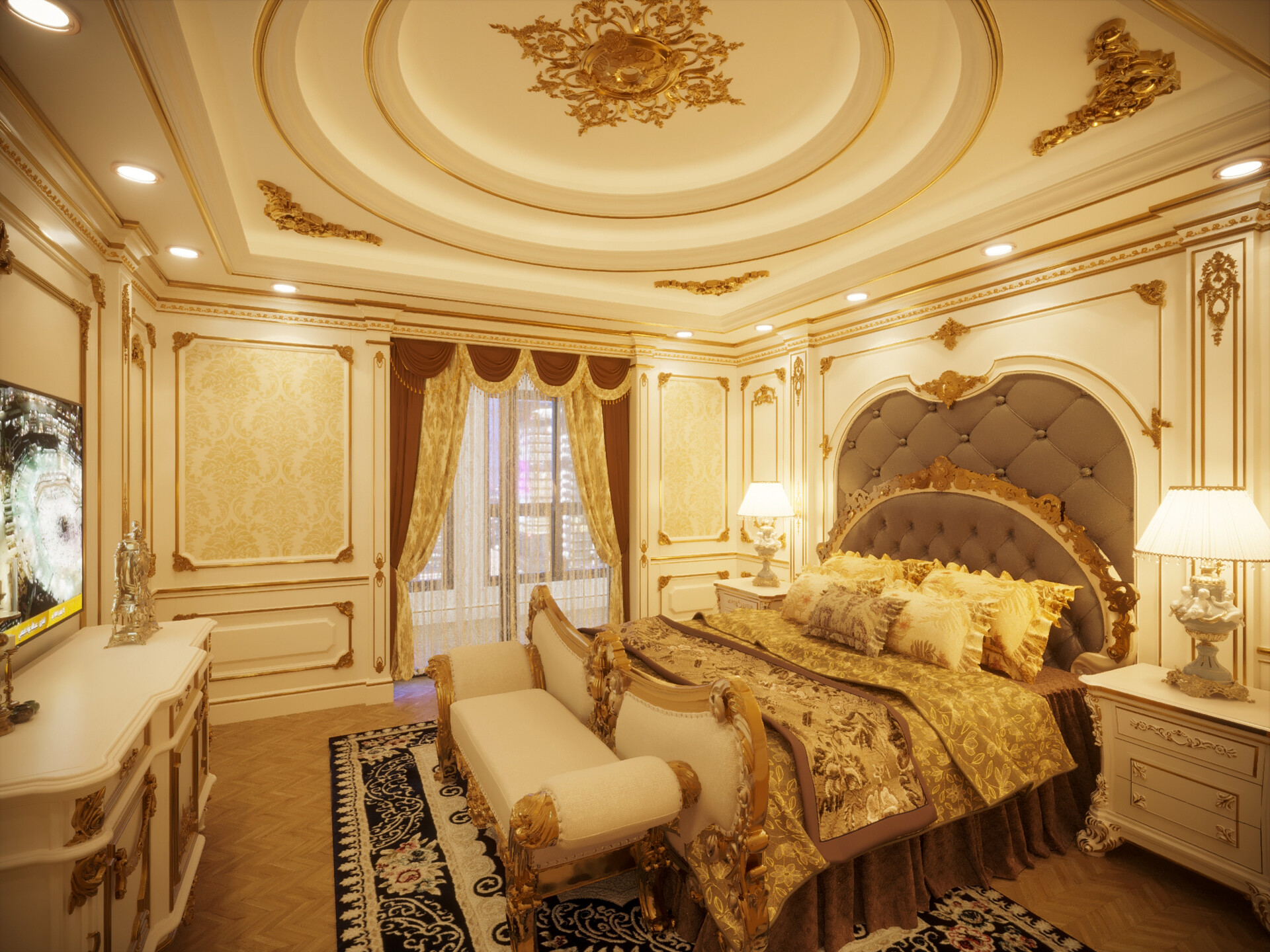 ArtStation - 3D Classic Master BedRoom