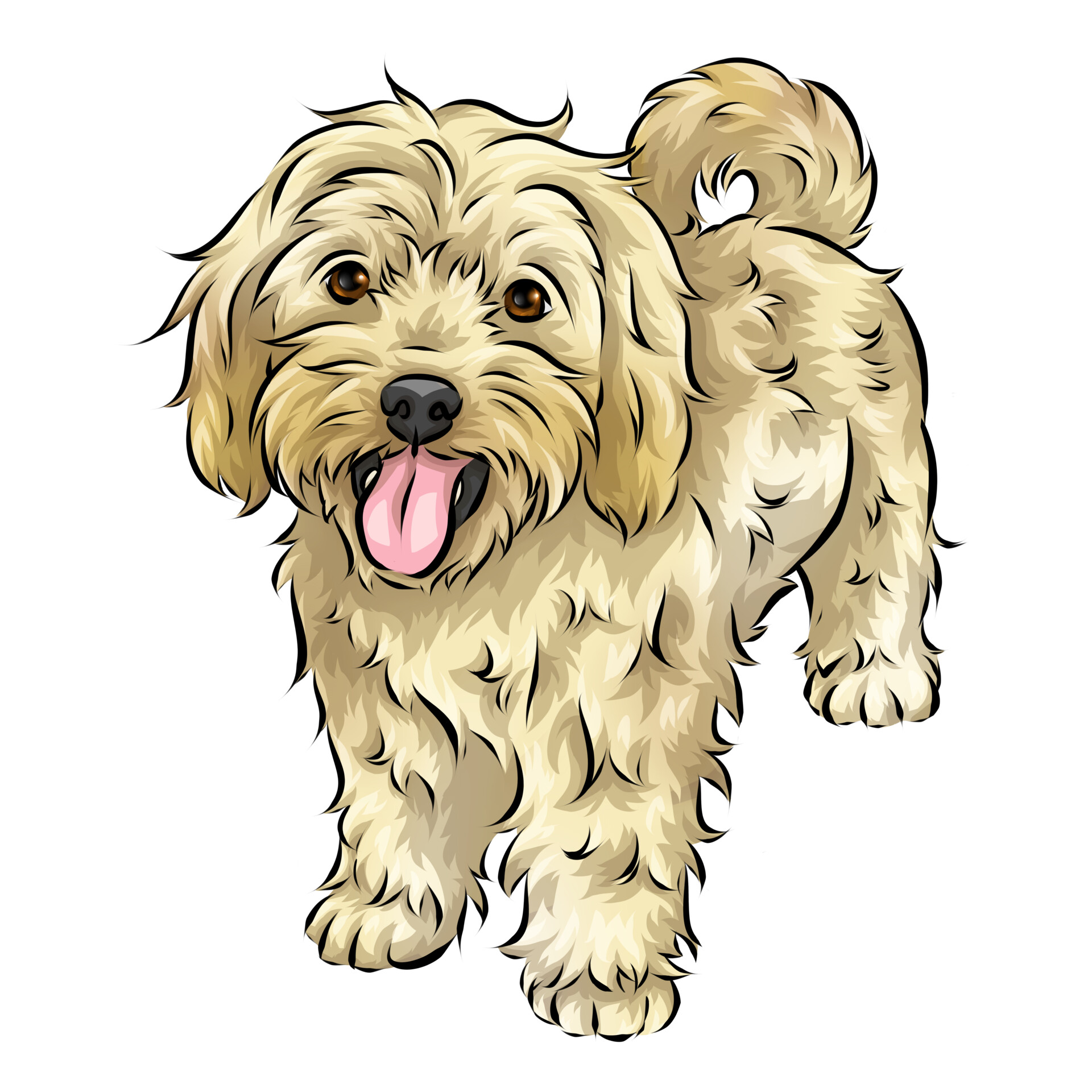 Cartoon cavapoo shop
