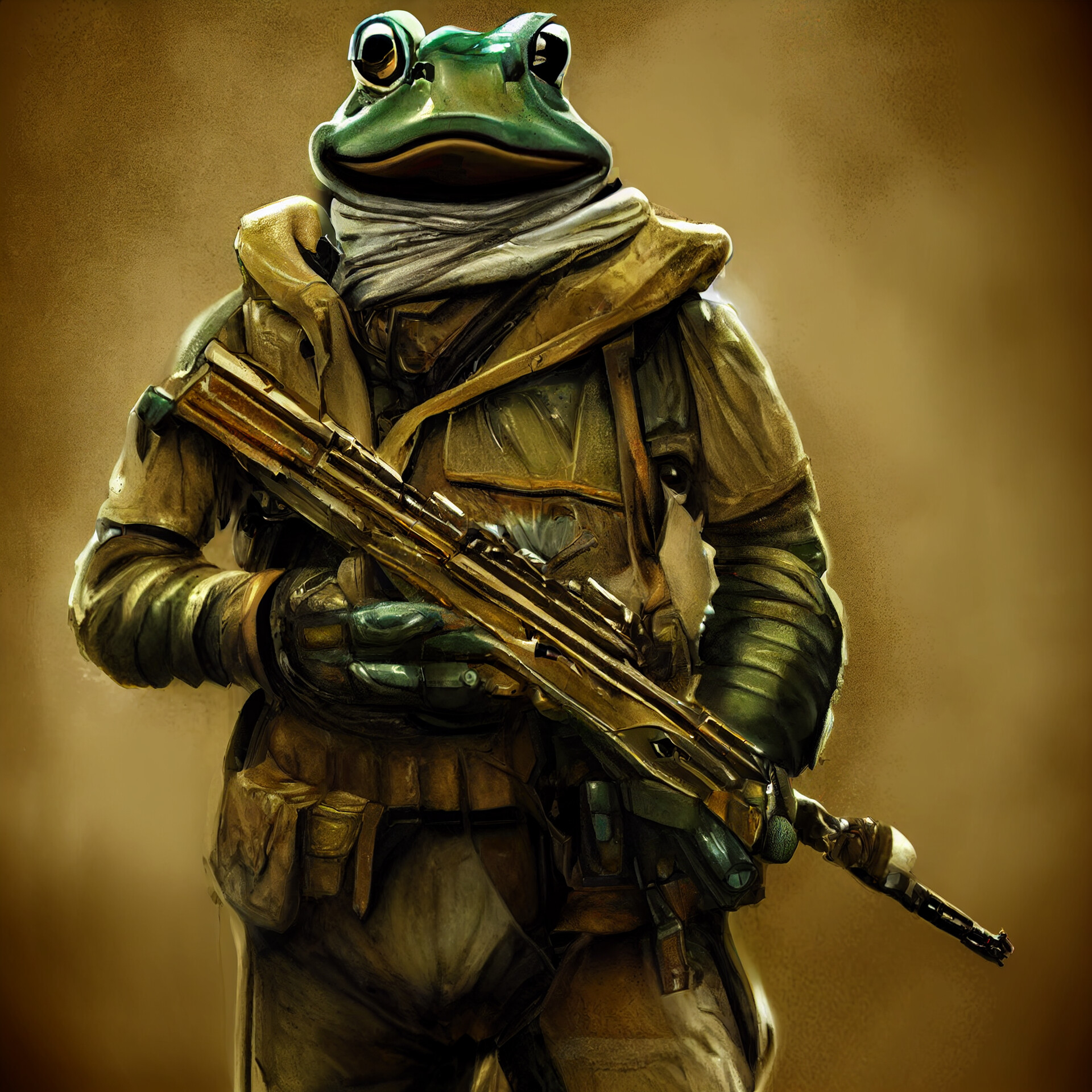 ArtStation Military Frog