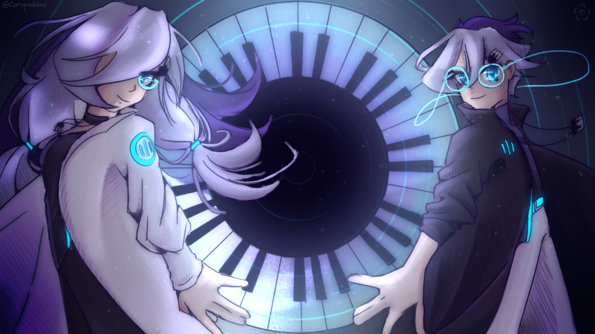 ArtStation - Mari And Mani (Osu! Art Contest 2022)