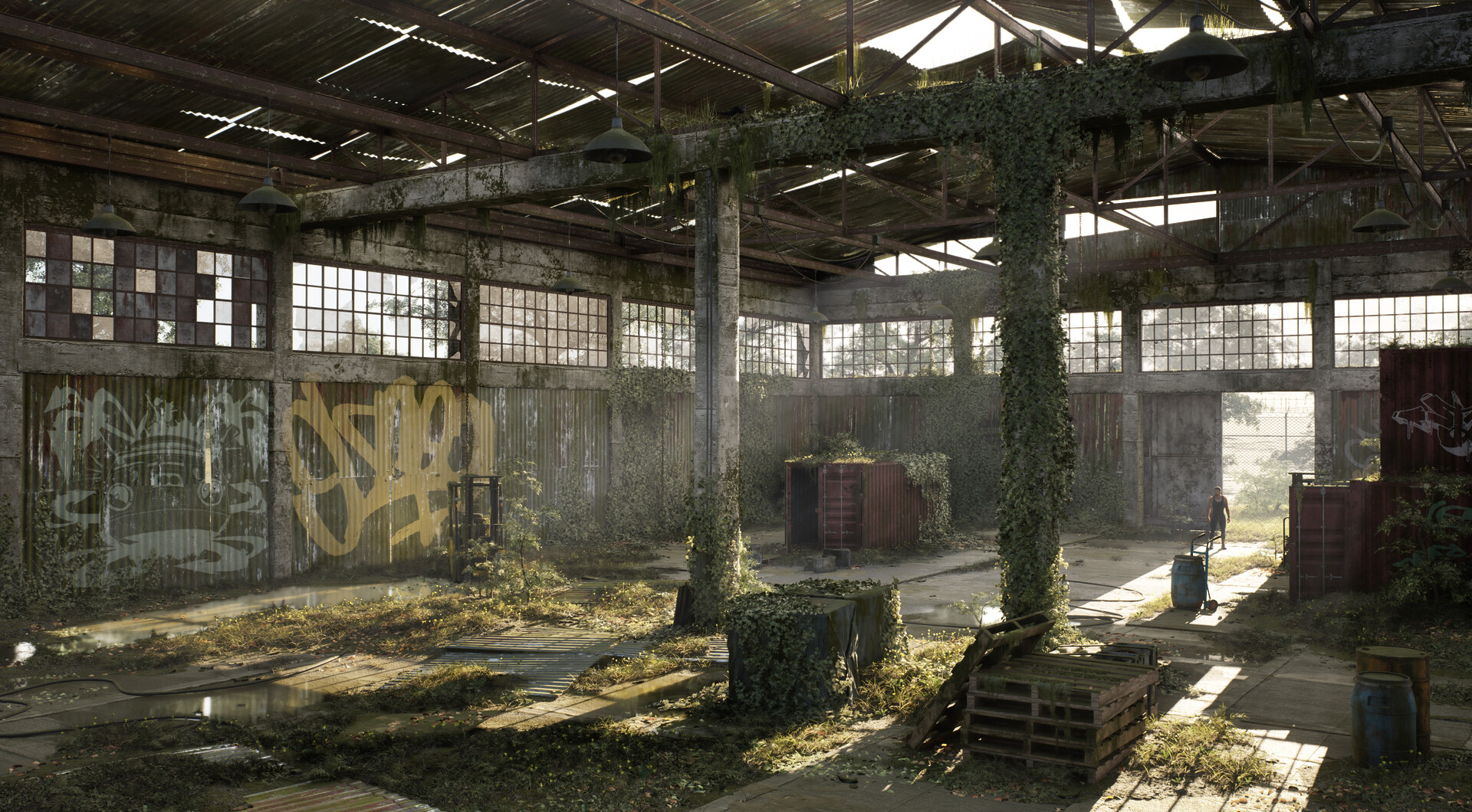 ArtStation - Abandoned Warehouse Interior