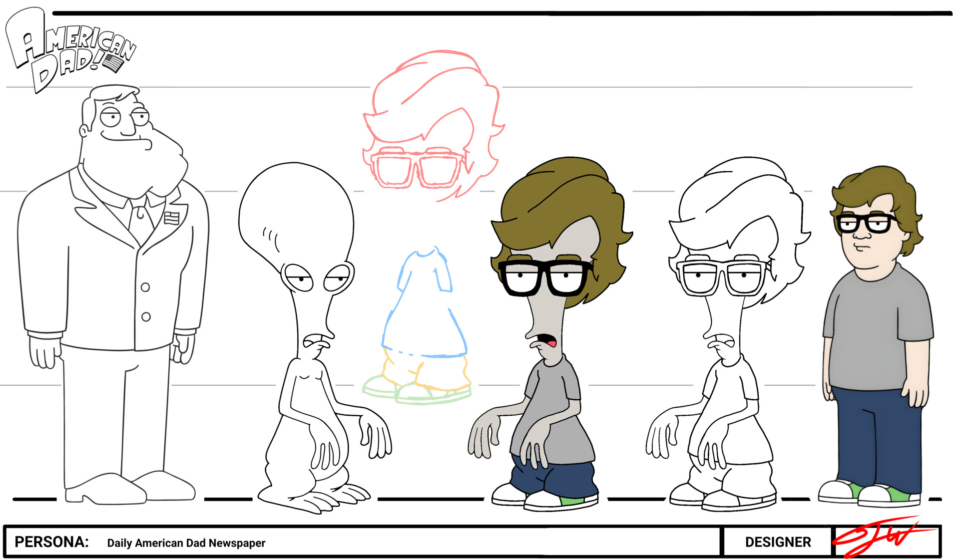 ArtStation (American Dad ) Roger Persona #1