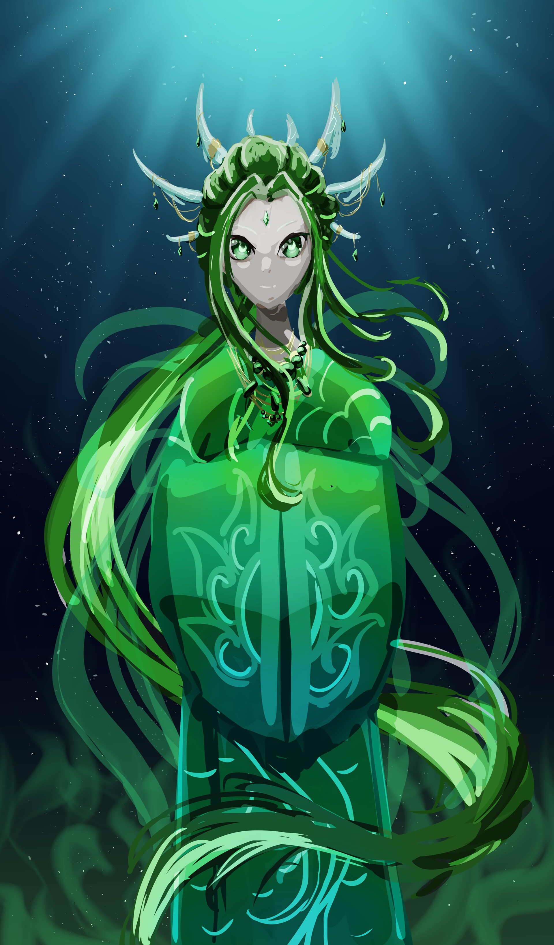 ArtStation - Yu'lon, The Jade Serpent