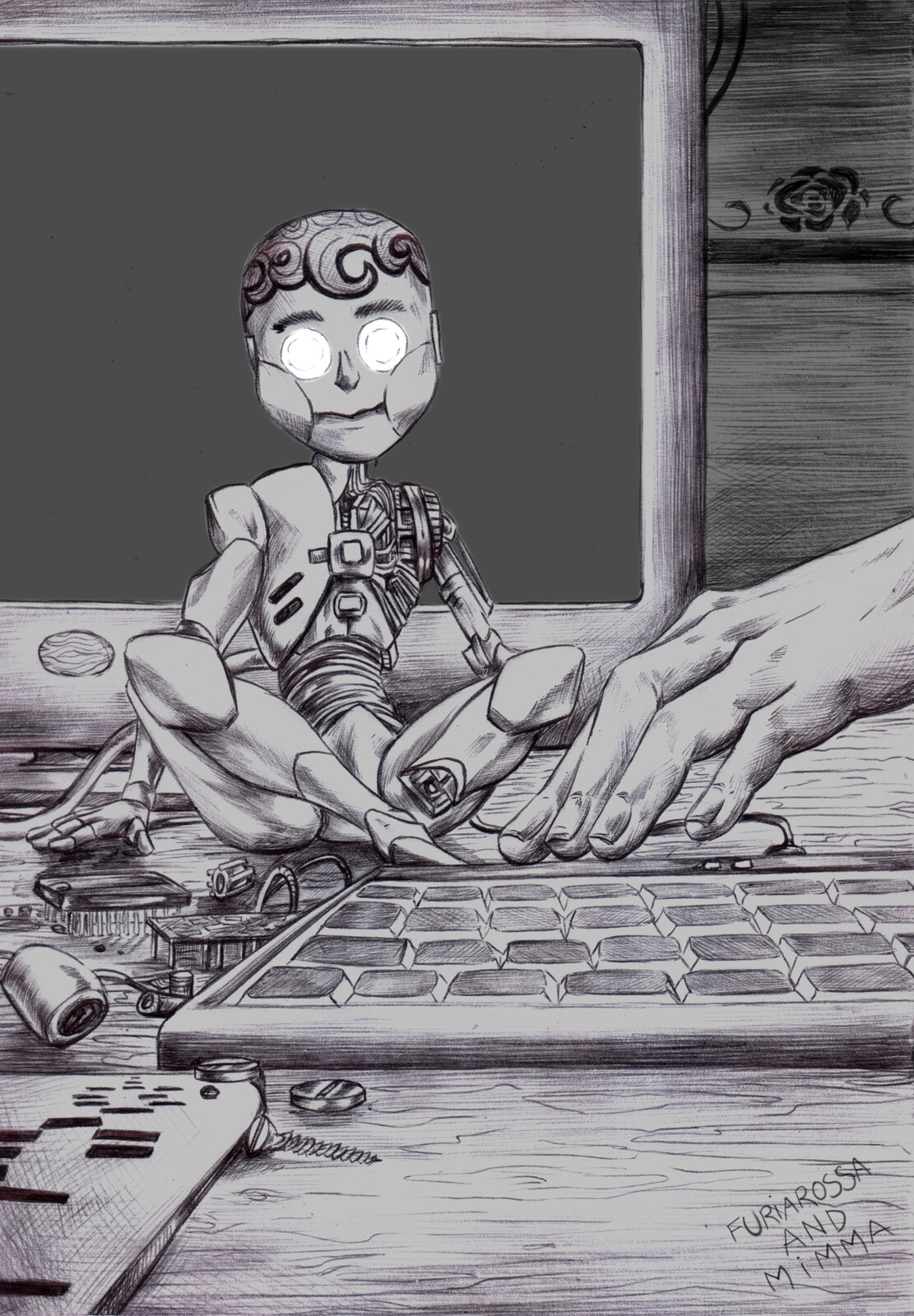 WIP 3 - digital grayscale base