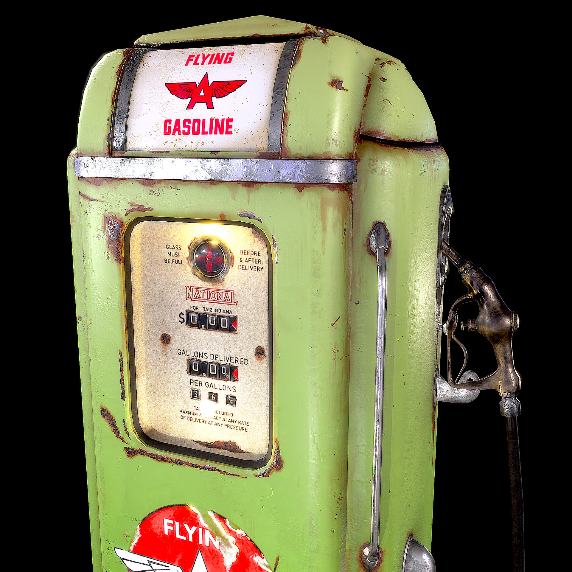 ArtStation Gas Pump Vintage