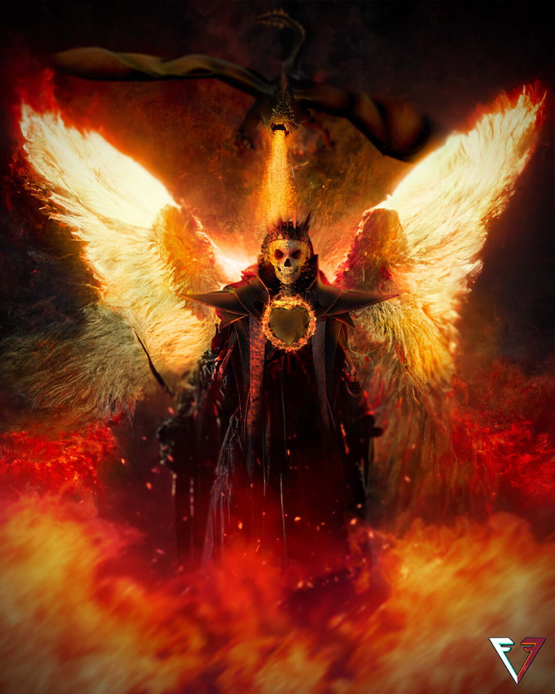 ArtStation - The Fire Angel