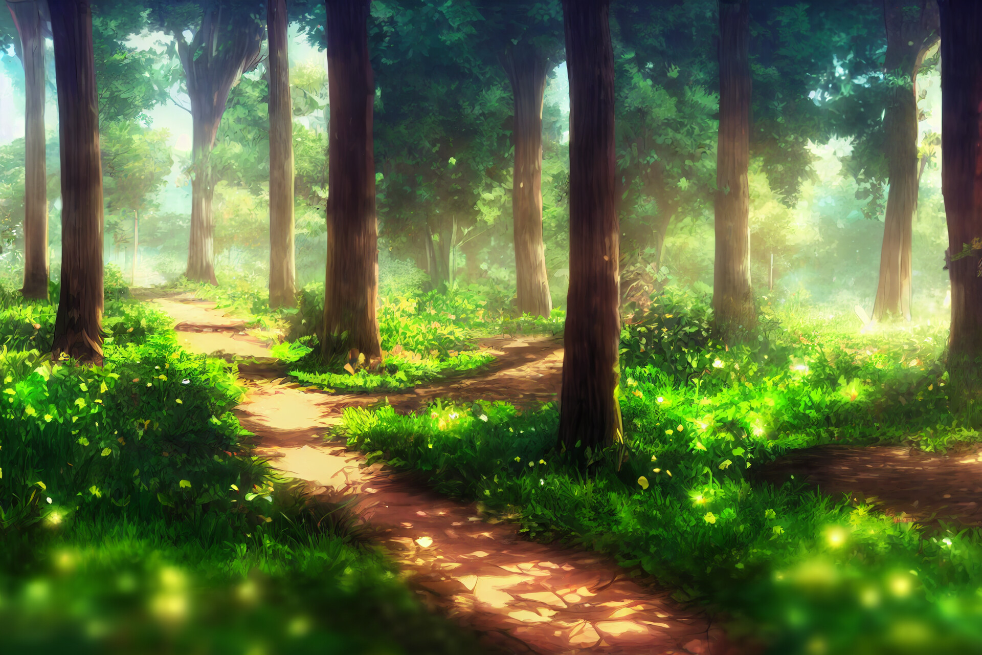 aipict com Daytime Forrest animation background aipict com Daytime Forrest animation background
