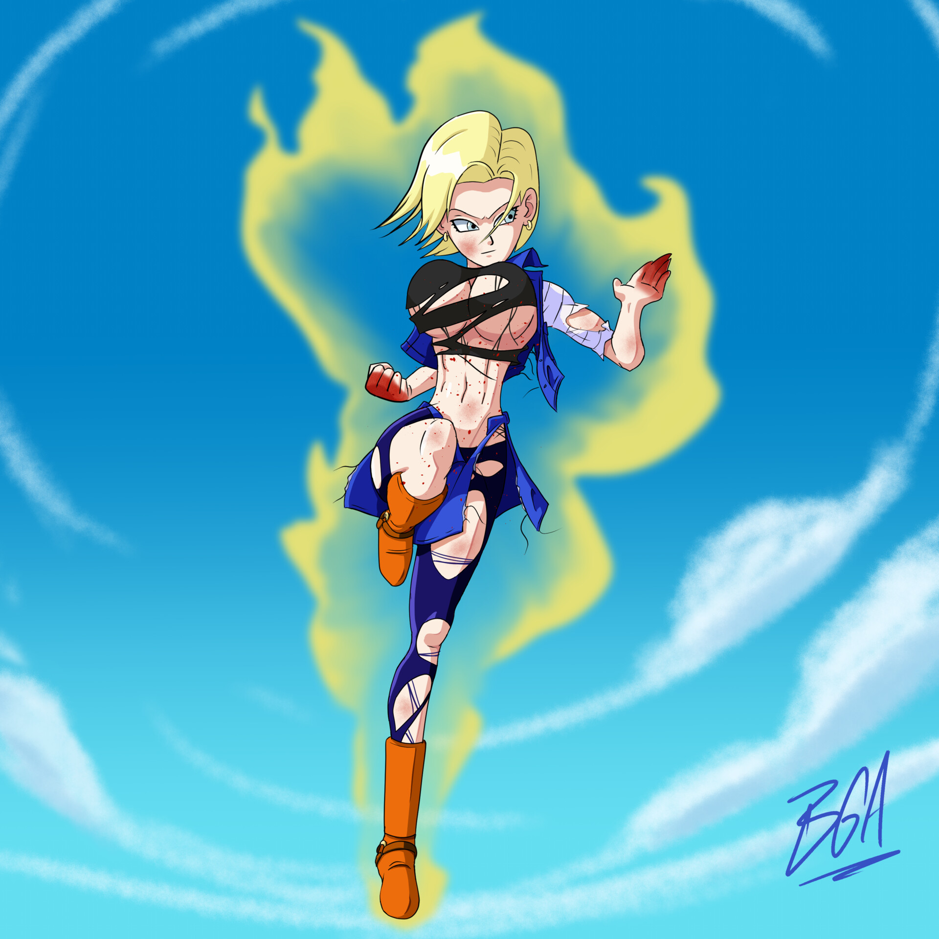 Android 18 Dragon Ball Goku Bulma Vegeta, android18, fictional Character,  doll, electric Blue png | PNGWing