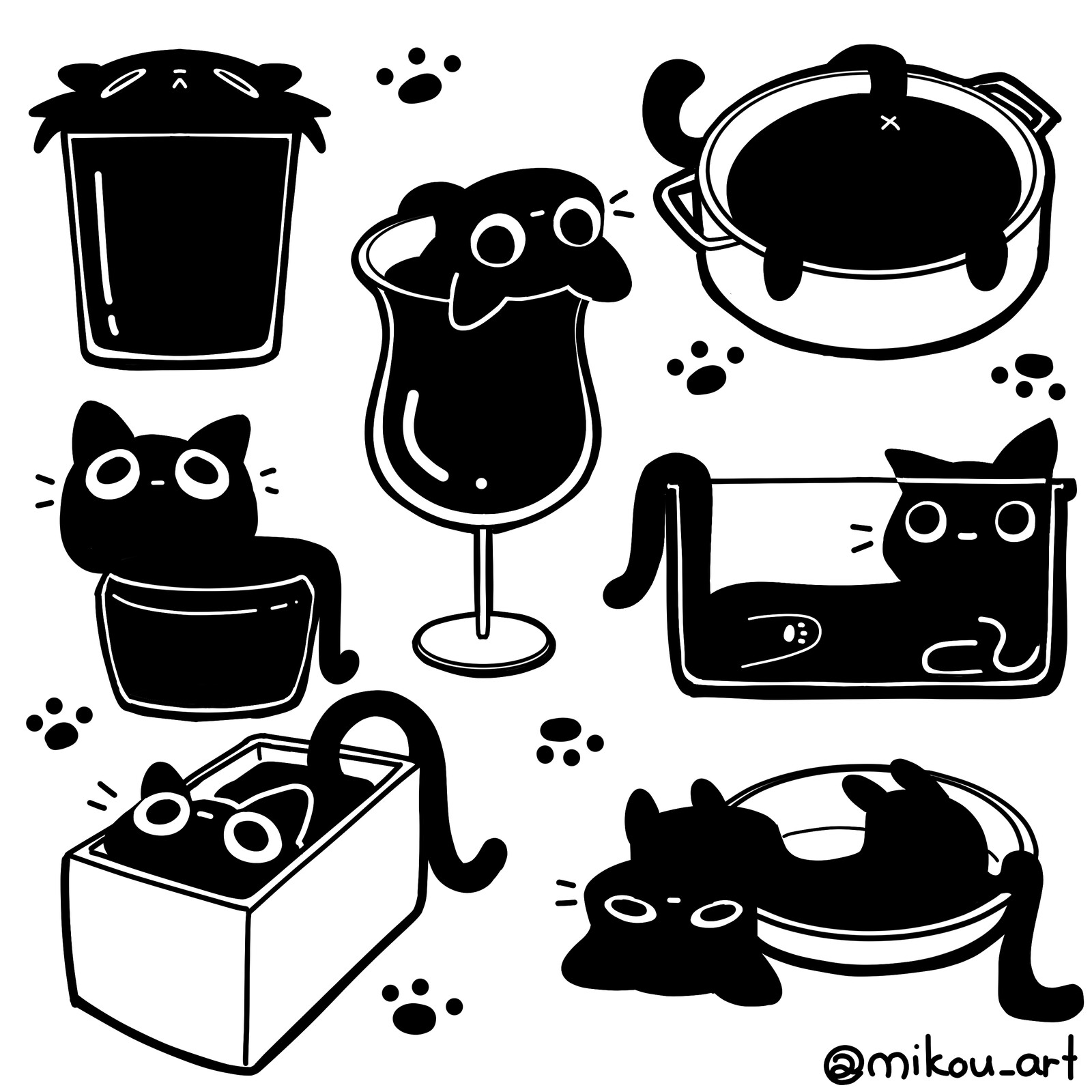 Liquid Black Cats