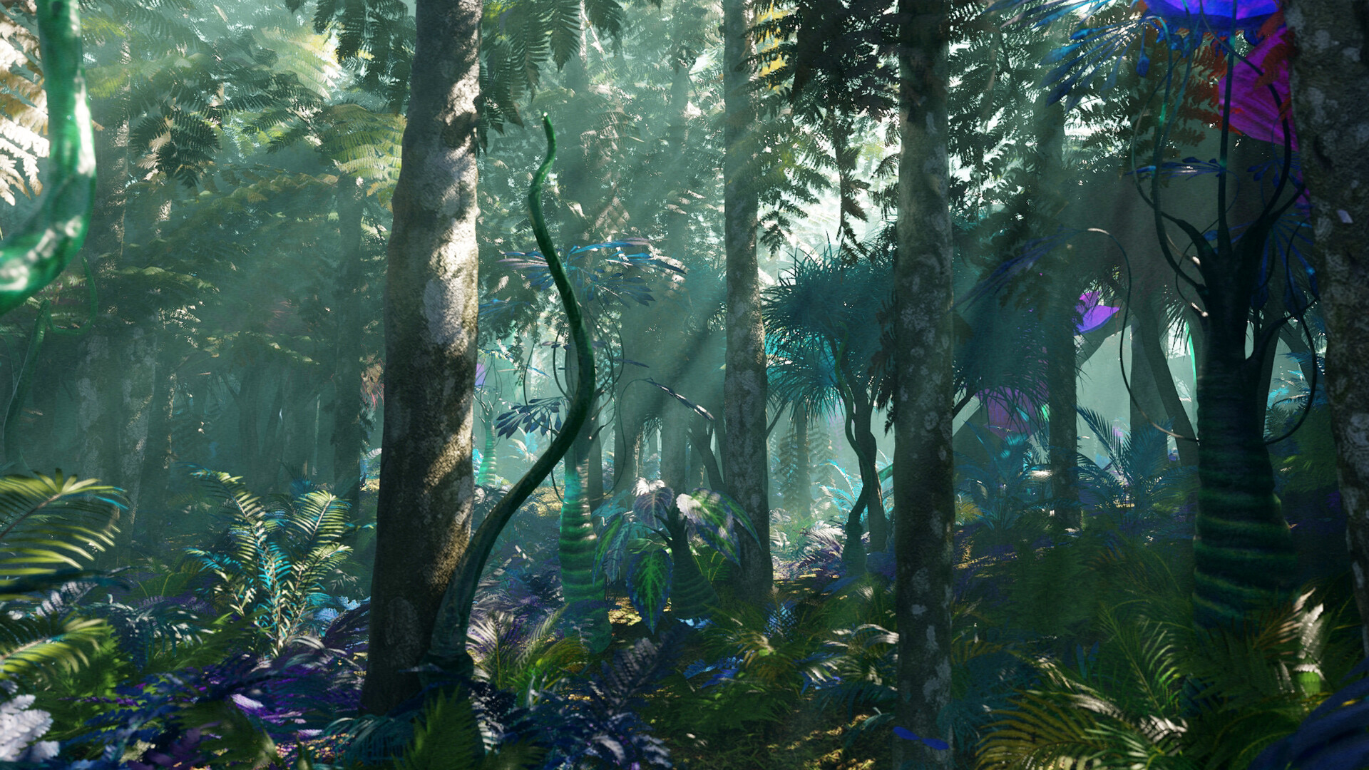 Artstation alien forest or jungle inspired from pandora s moon in