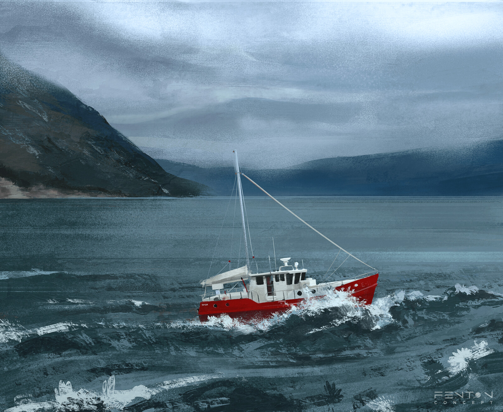 Red Runner - Colour Study