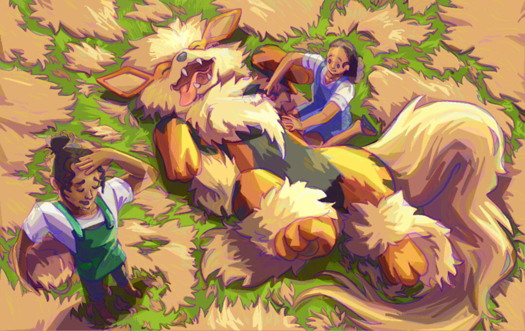 Rules are for people under Emmet — Red & Charizard, Blue & Arcanine More  art from