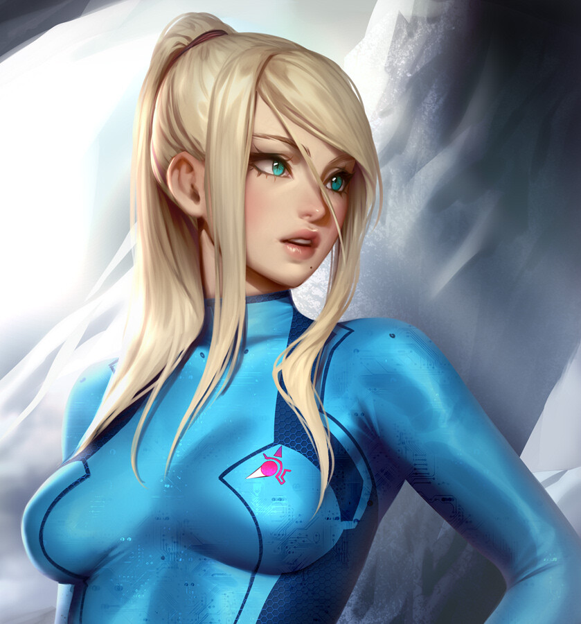 Aleriia_V (lerapi) - Samus zero suit (fanart)