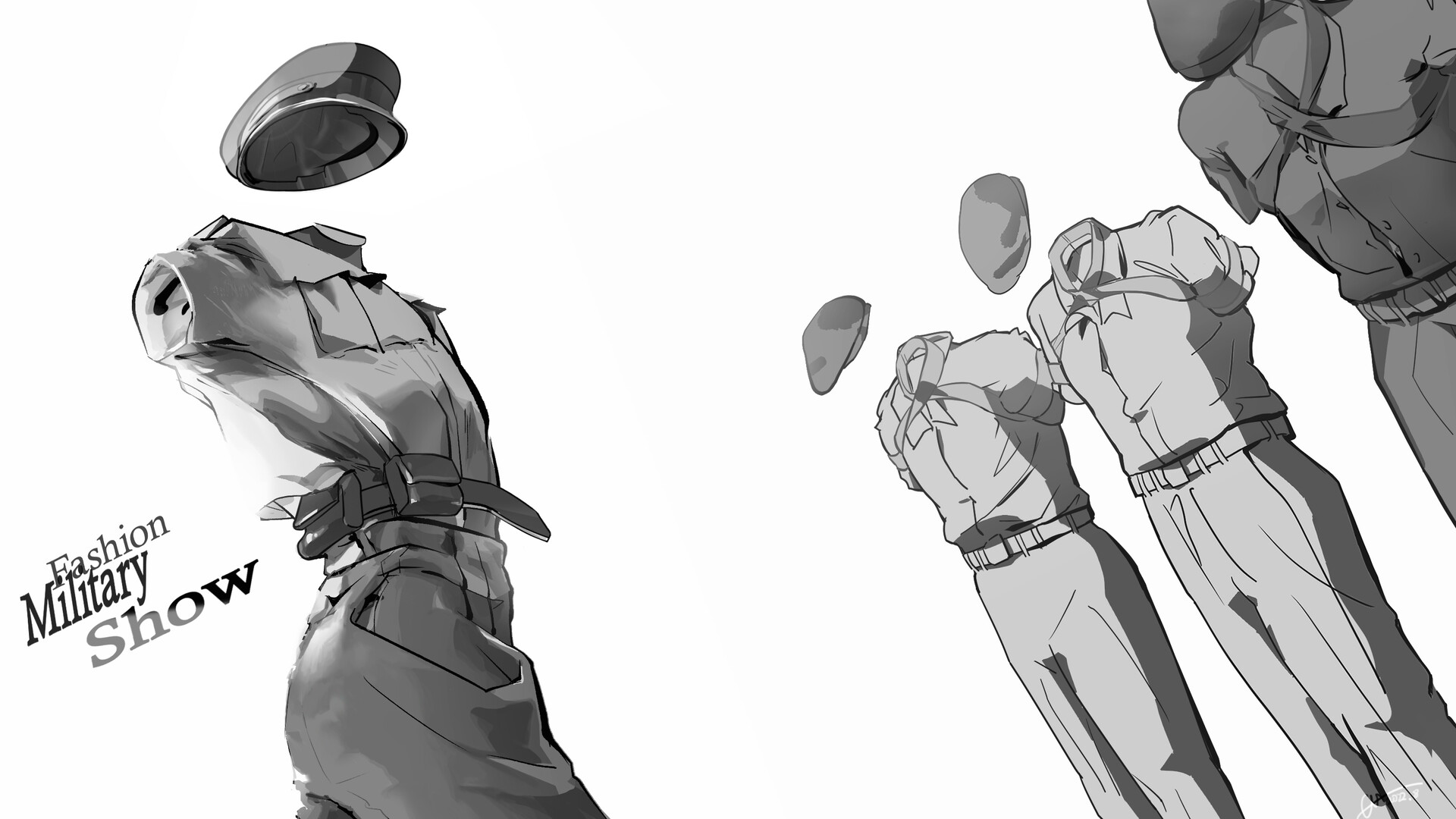 ArtStation - military fashion show
