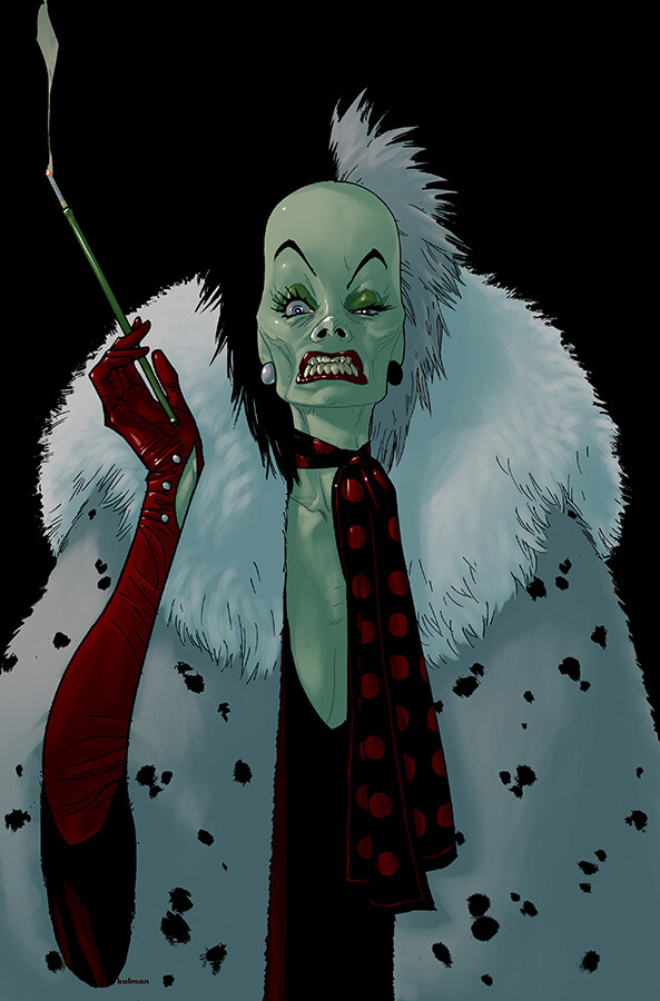 Cruella De Vil in color 