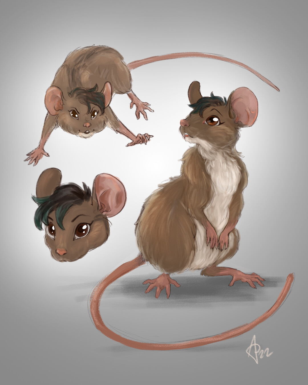 ArtStation SelfPortrait Field Mouse