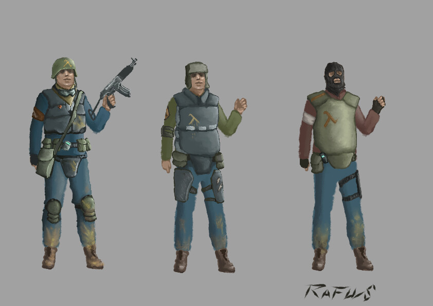 ArtStation Rebel Outfits From Half Life 2 artstation-rebel-outfits-from-half-life-2