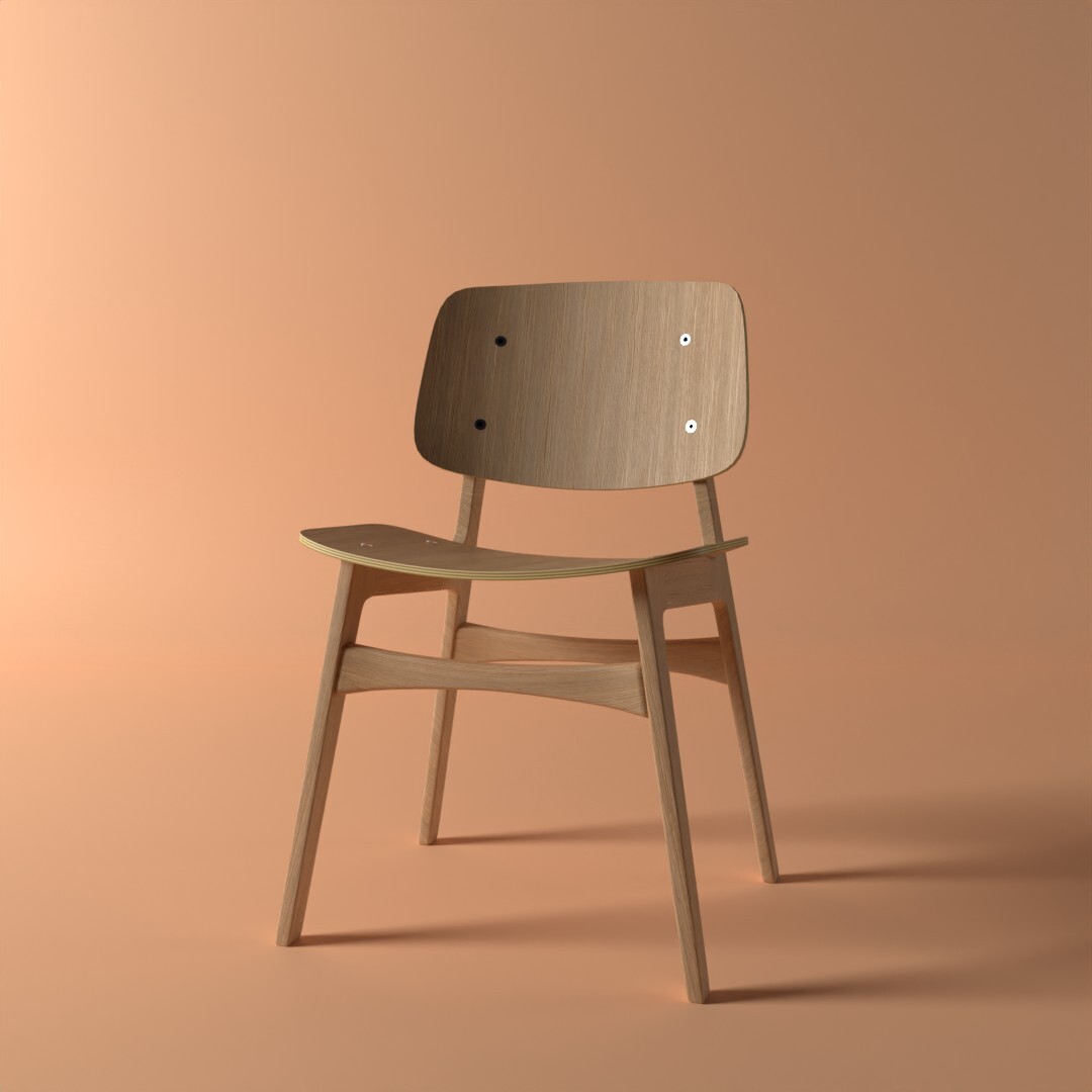ArtStation A wooden chair