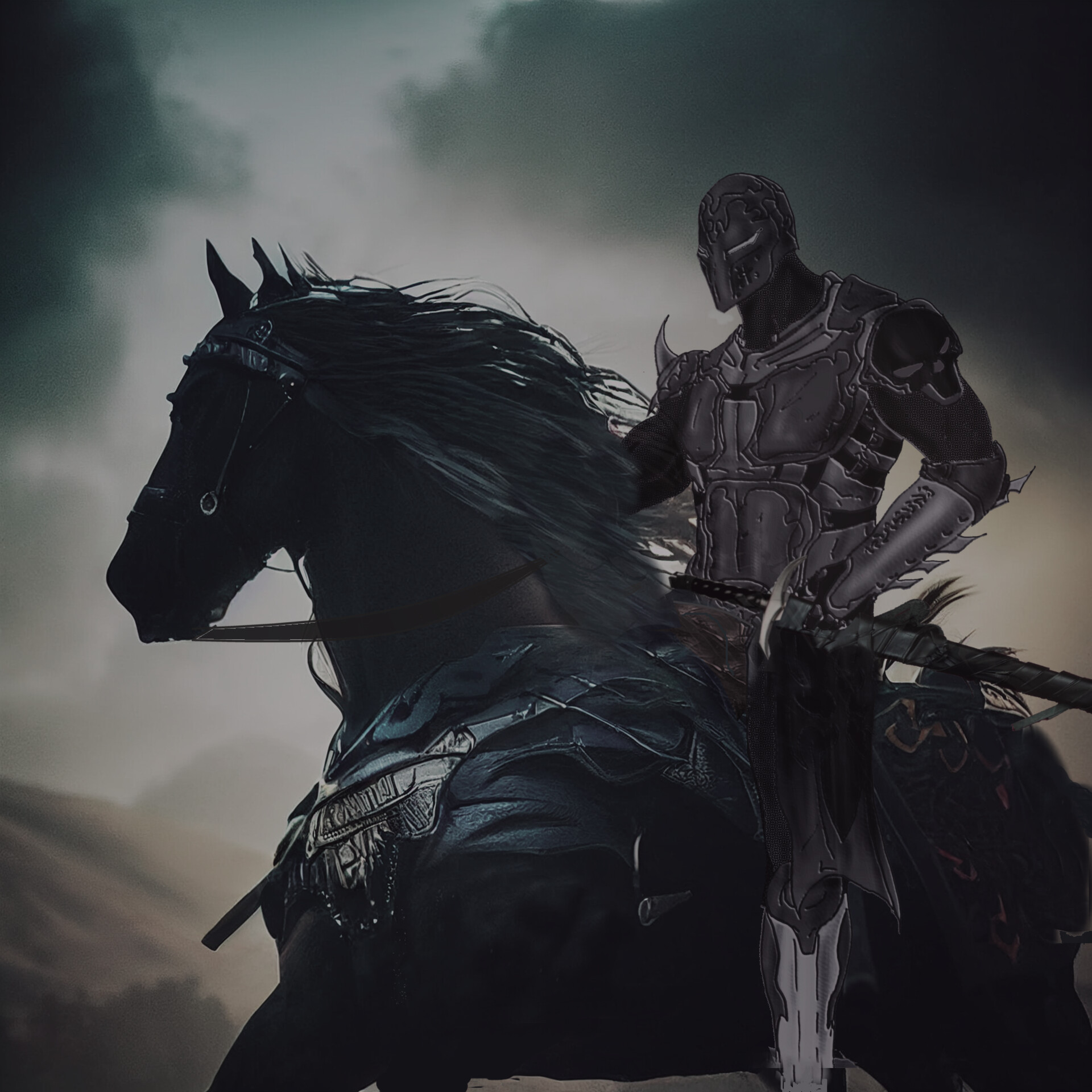 ArtStation - Armored Knight on Horse