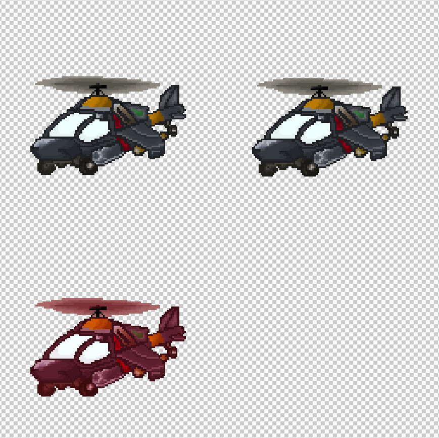 Artstation helicopter sprite sheet